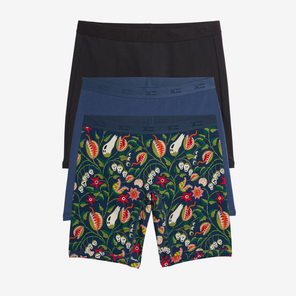 9" Boxer Briefs 3-Pack - Deadly Bloom