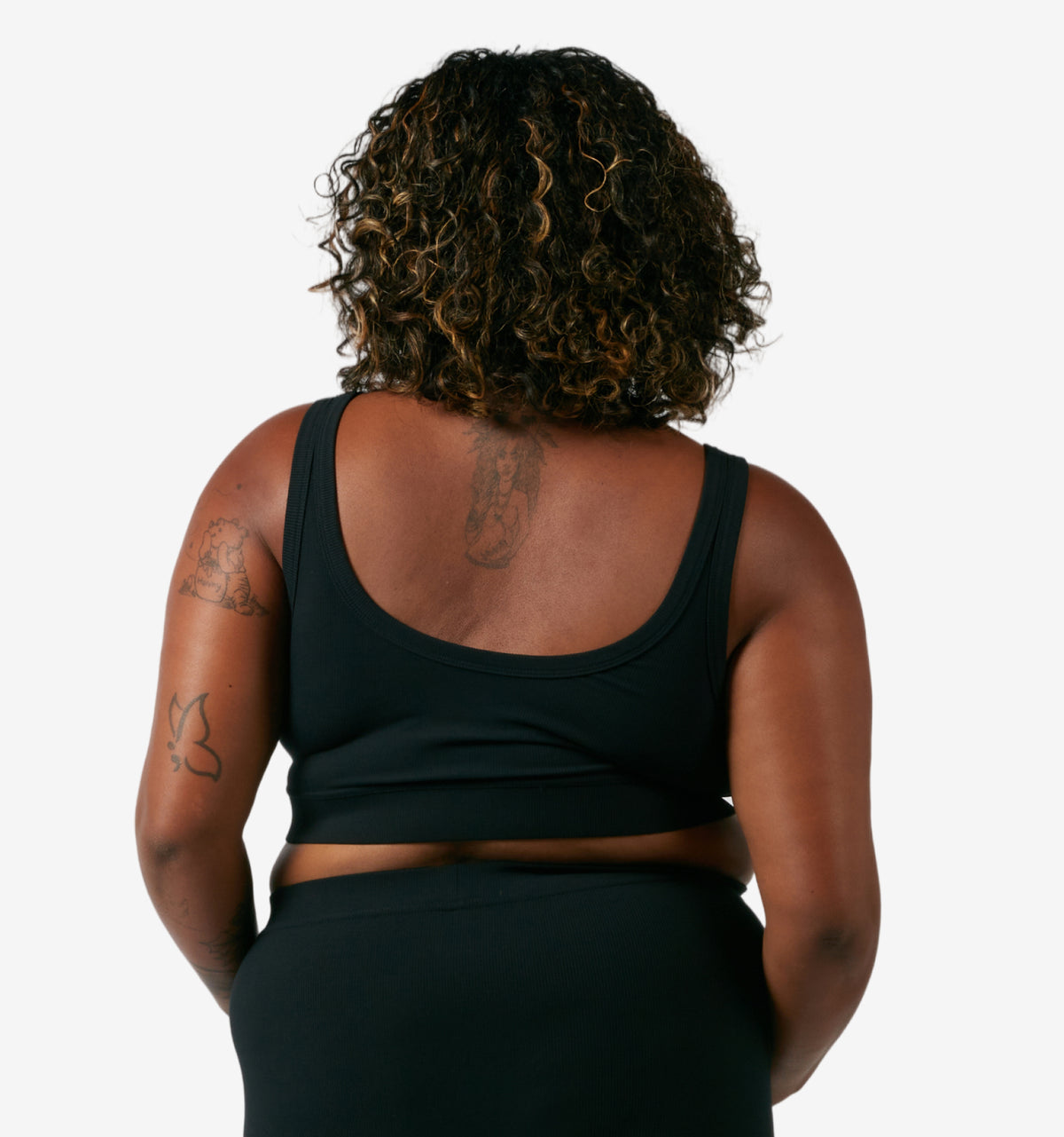 Bamboo Rib Essentials Soft Bra - Black