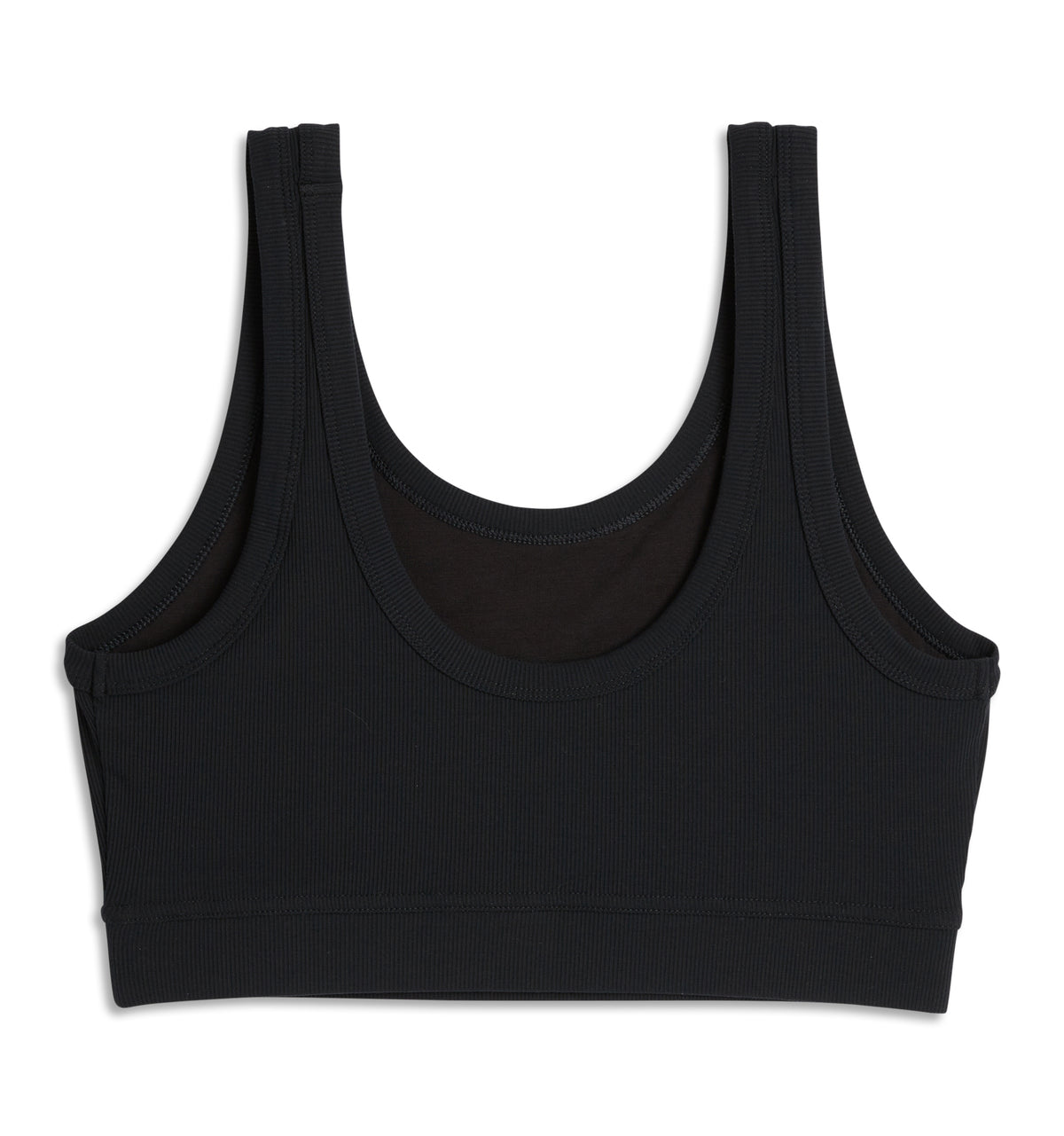 Bamboo Rib Essentials Soft Bra - Black