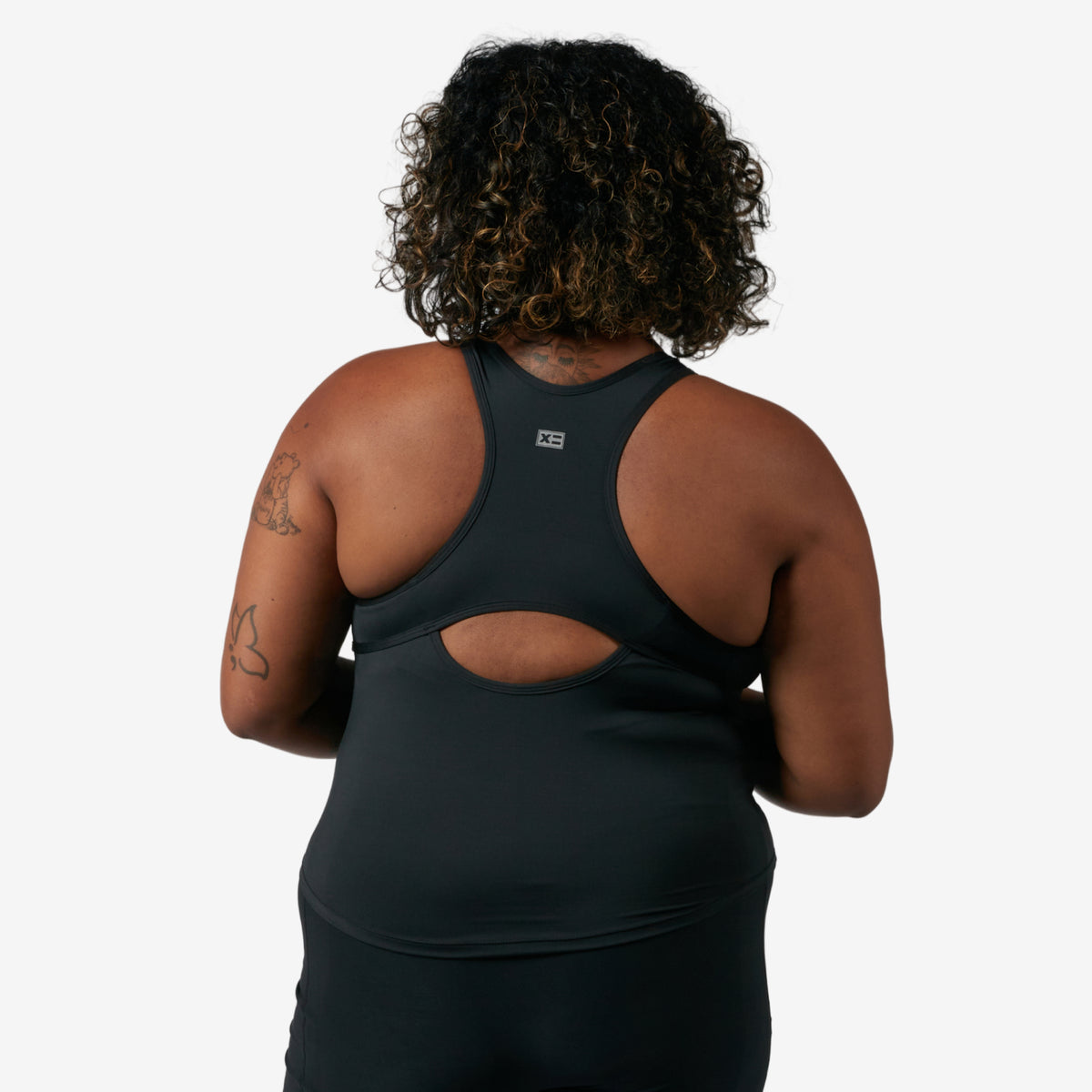 Swim High Neck Top - Black