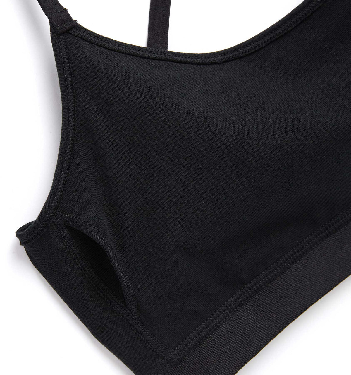 Low Cut Soft Bra - X= Black