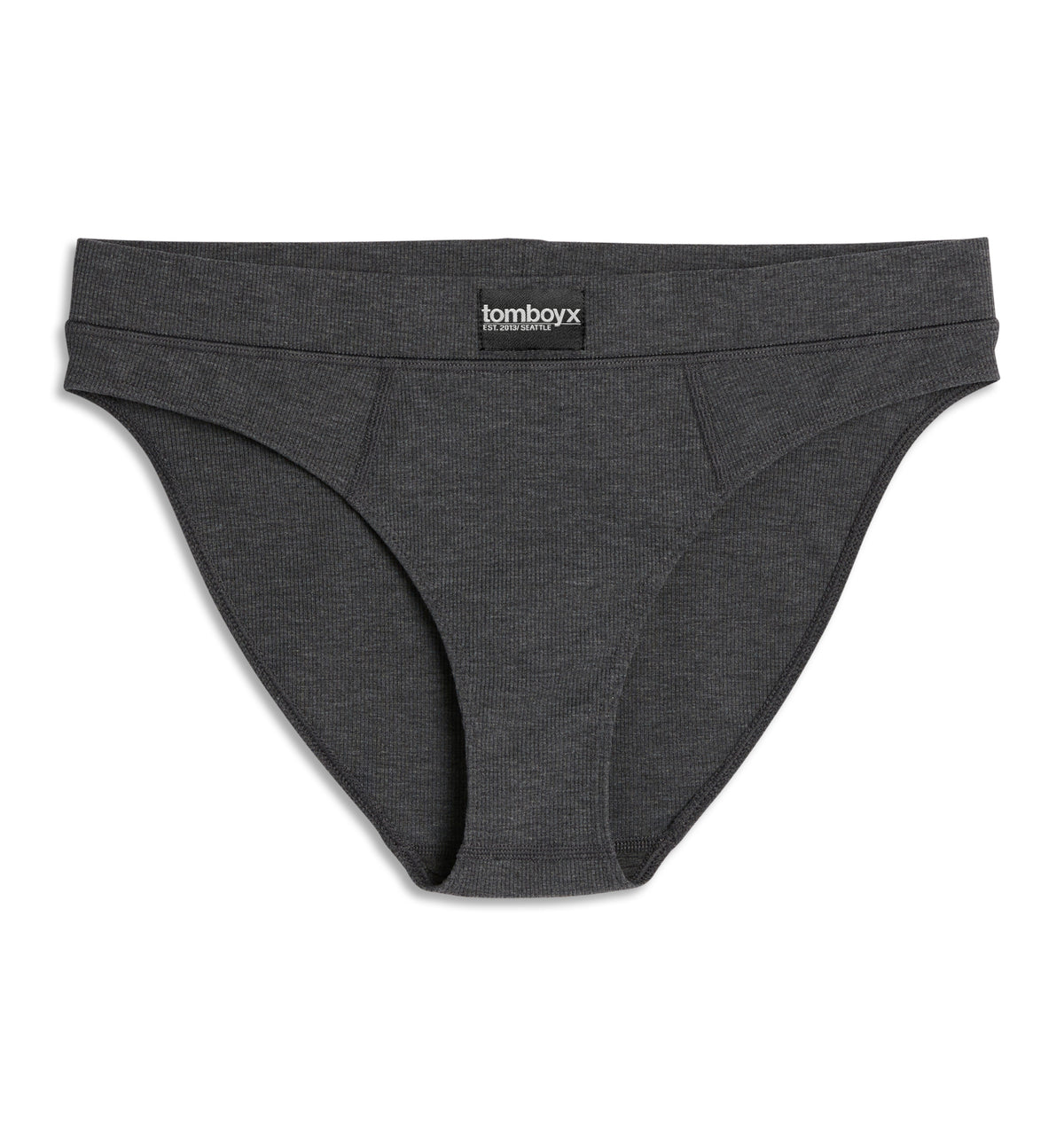 Bamboo Rib Cheeky - Heather Gray