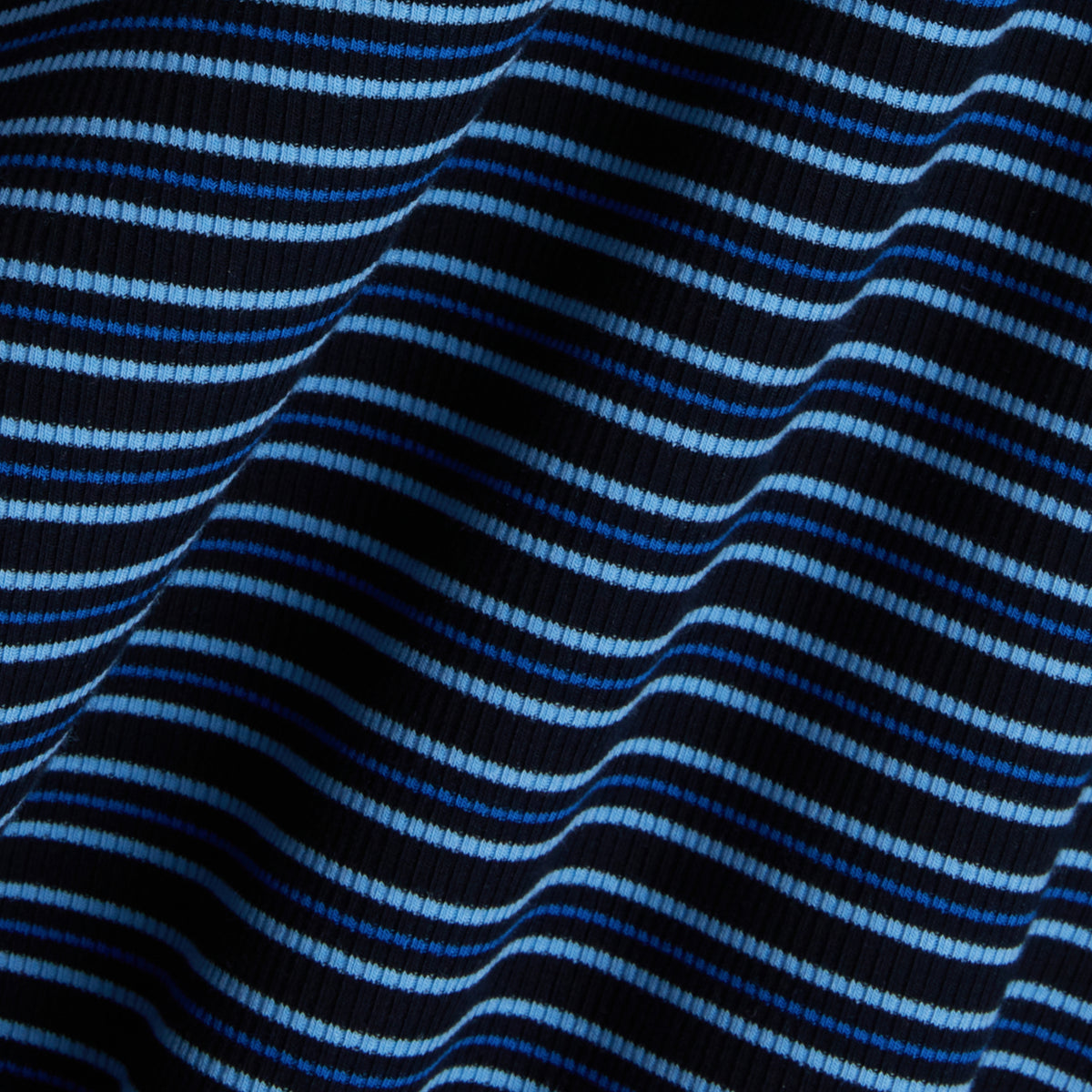 Bamboo Rib Tank - Ink Blue Stripe