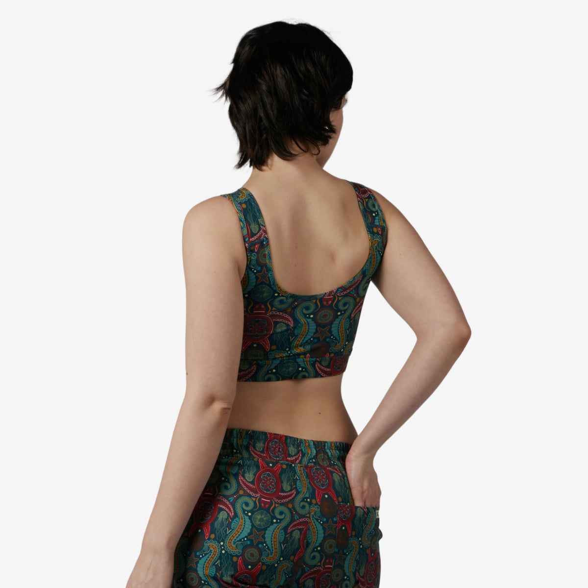 Swim Sport Compression Top - Marine Mosaic