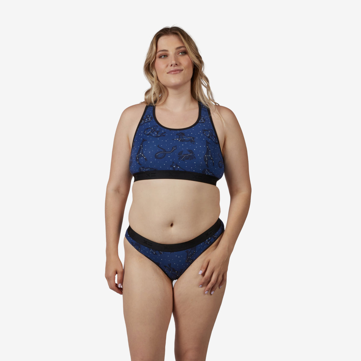 Model: Natalie is 5'11" and wears a Medium