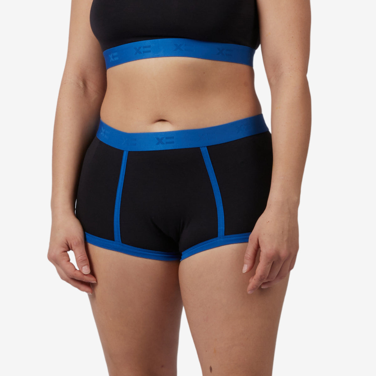 Boy Shorts - TENCEL Modal Ink Blue Edge