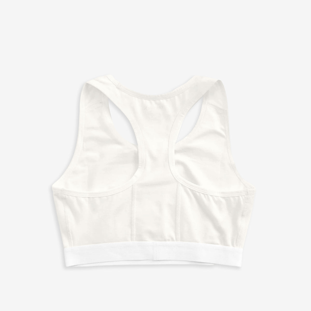 Racerback Soft Bra - X= White