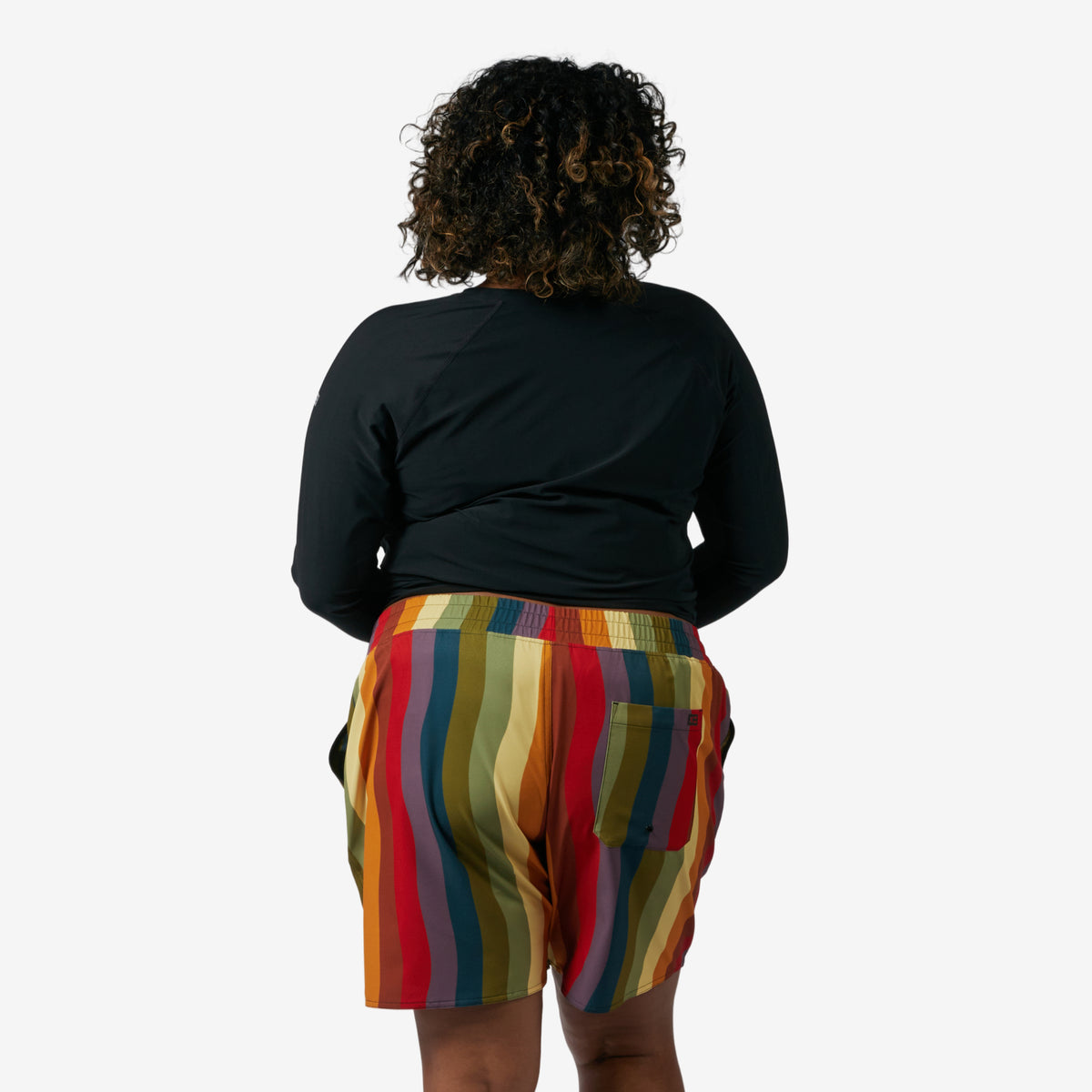 Swim 7" Heritage Board Shorts Light Weight - Rainbow Wave