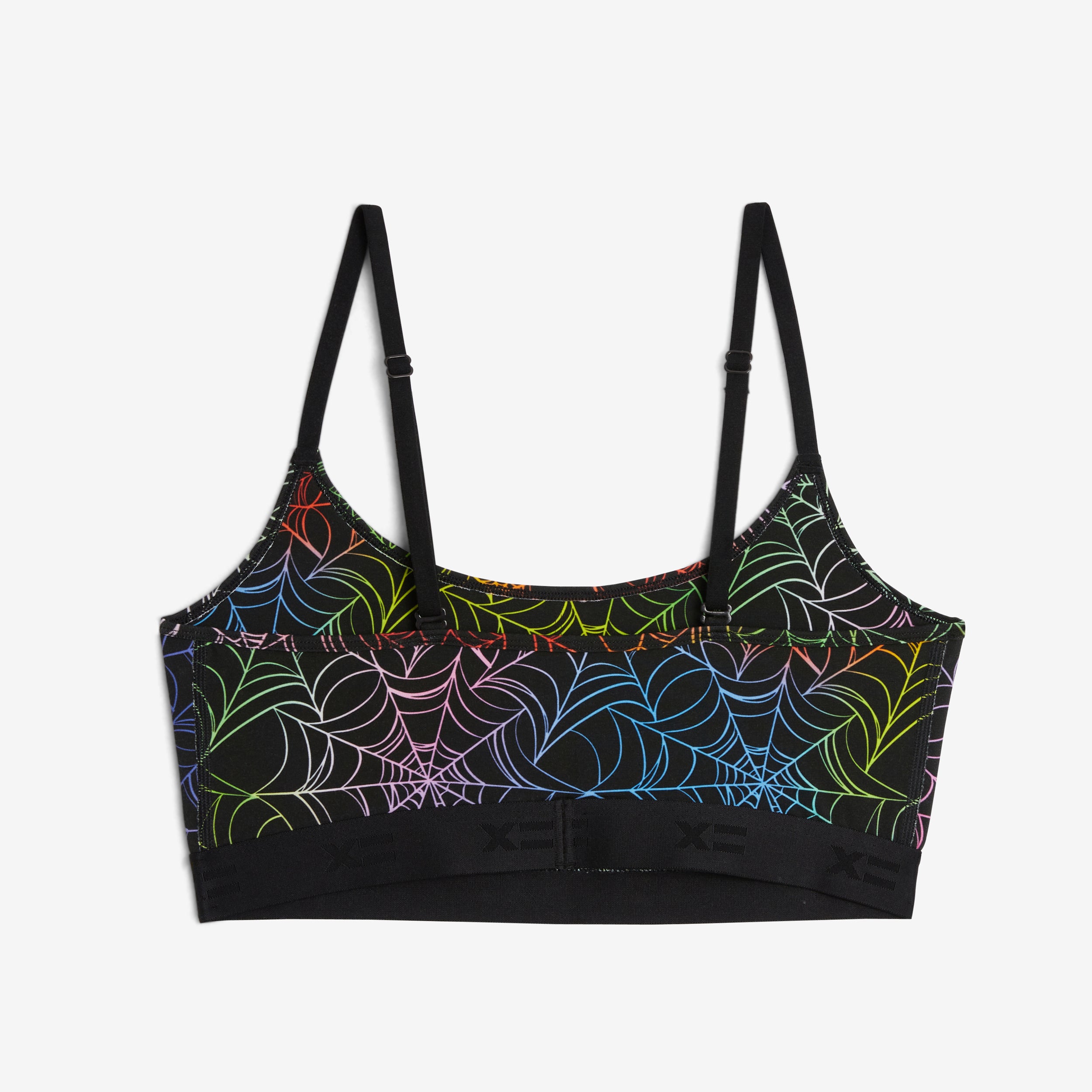 Low Cut Soft Bra - Rainbow Web
