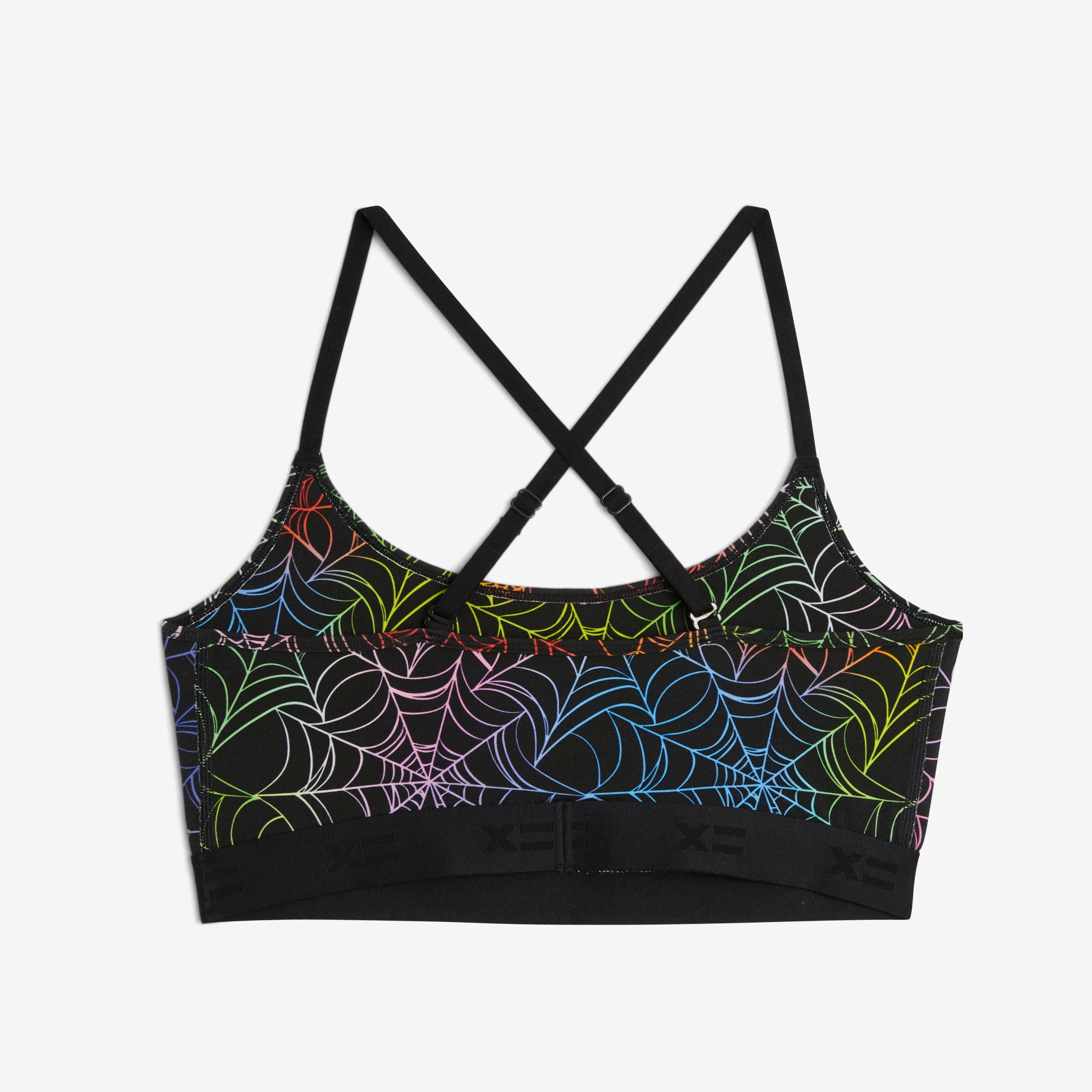 Low Cut Soft Bra - Rainbow Web