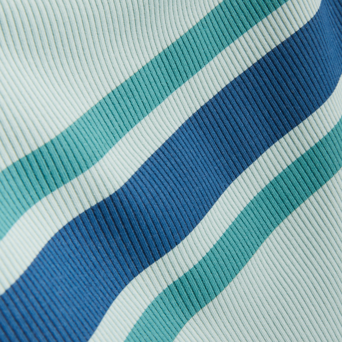 Bamboo Rib Essentials Soft Bra - Retro Stripe Blue