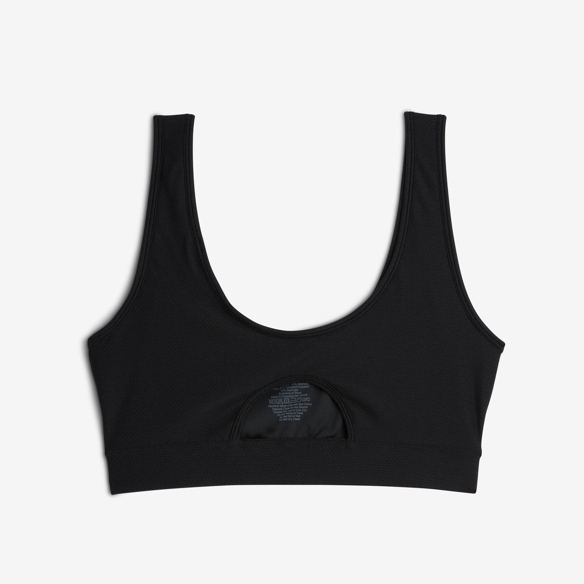 Swim Solarmesh Peekaboo Top - Black