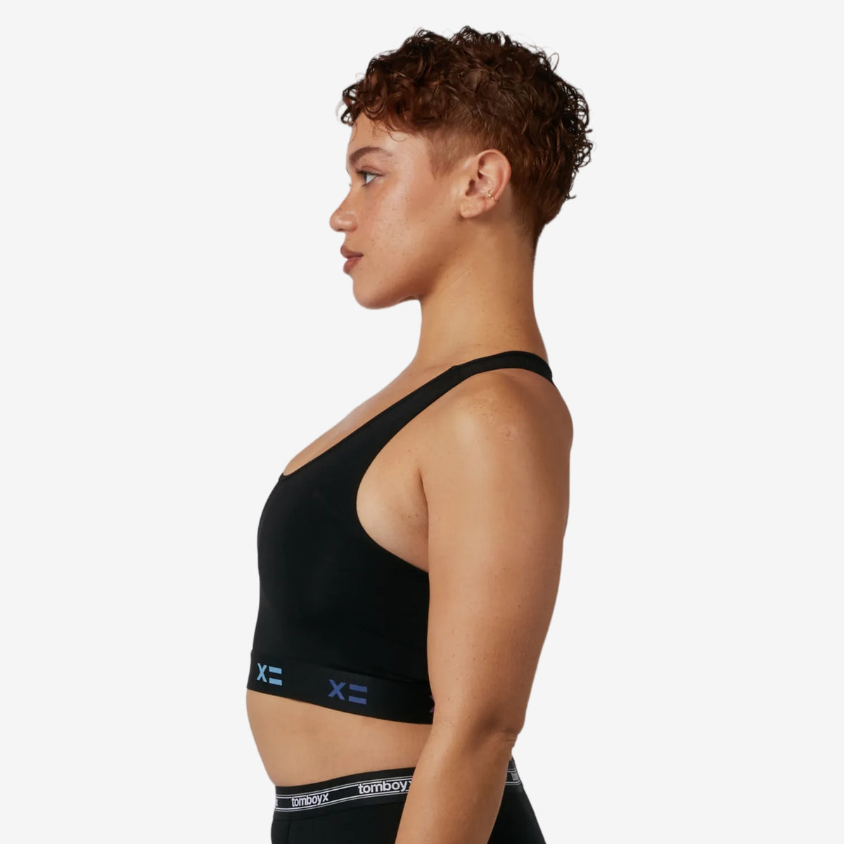 Essential Chest Binder - Black X= Rainbow