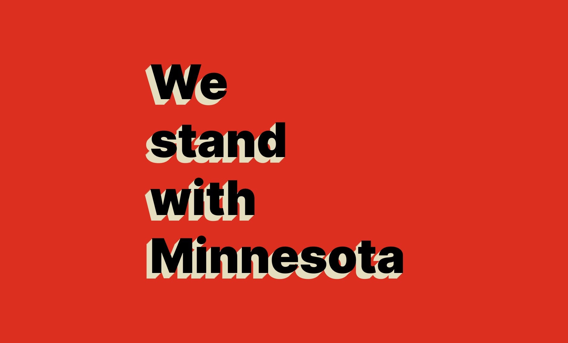 Standing With Our Community in Minnesota