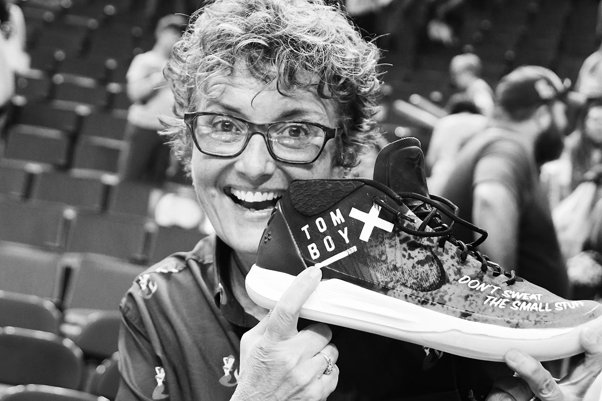 Our CEO Fran is honored at the Seattle Storm game