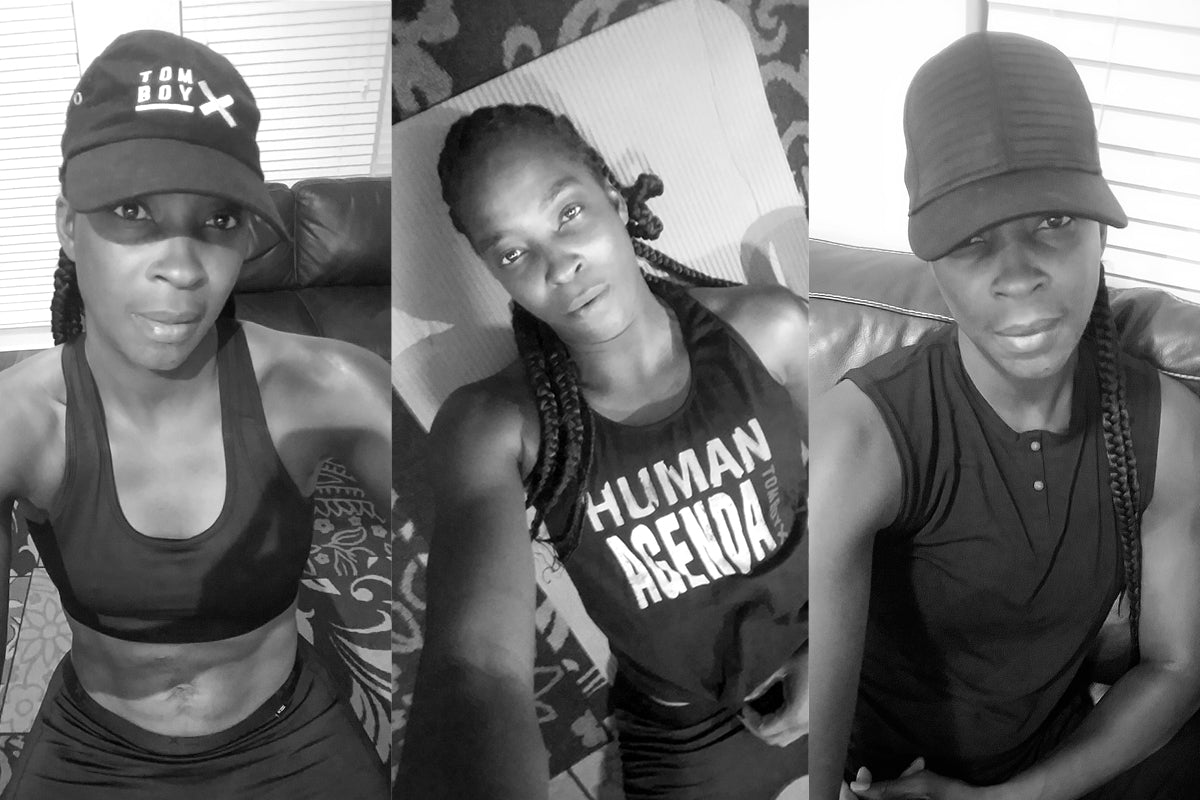 Simone Edwards Wearing TomboyX