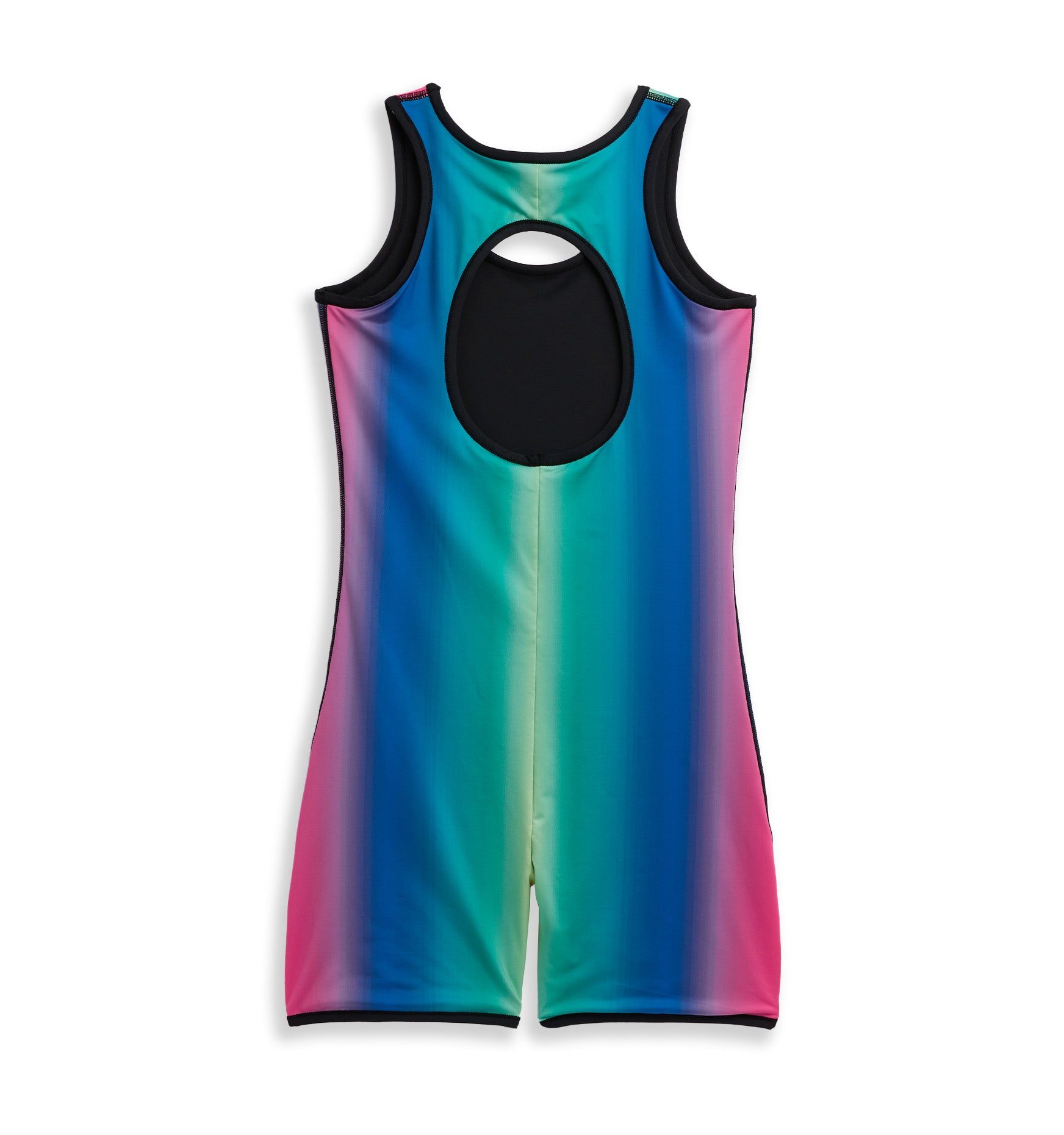 Swim 6" Reversible Sleeveless Unisuit - Melting Rainbow