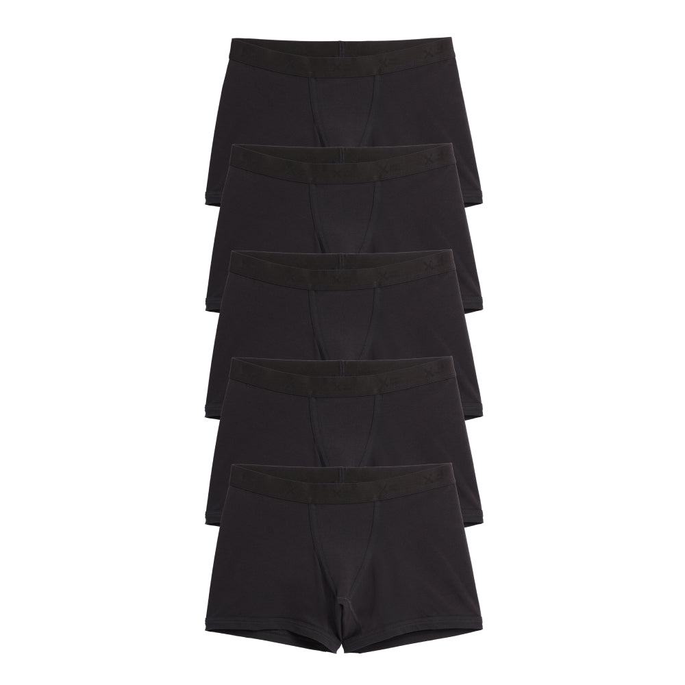 4.5" Trunks 5-Pack - X= Black