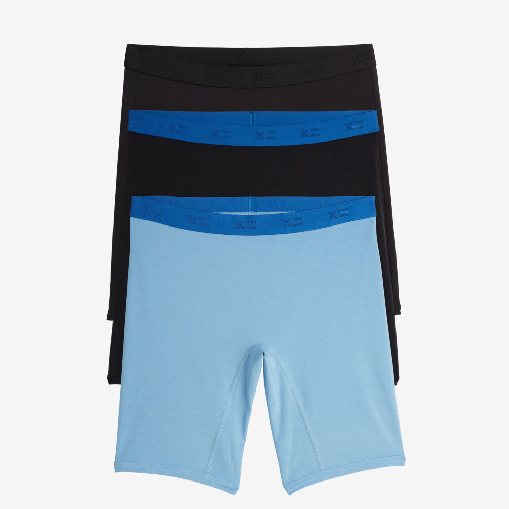 9" Boxer Briefs 3-Pack - Modal The Blues