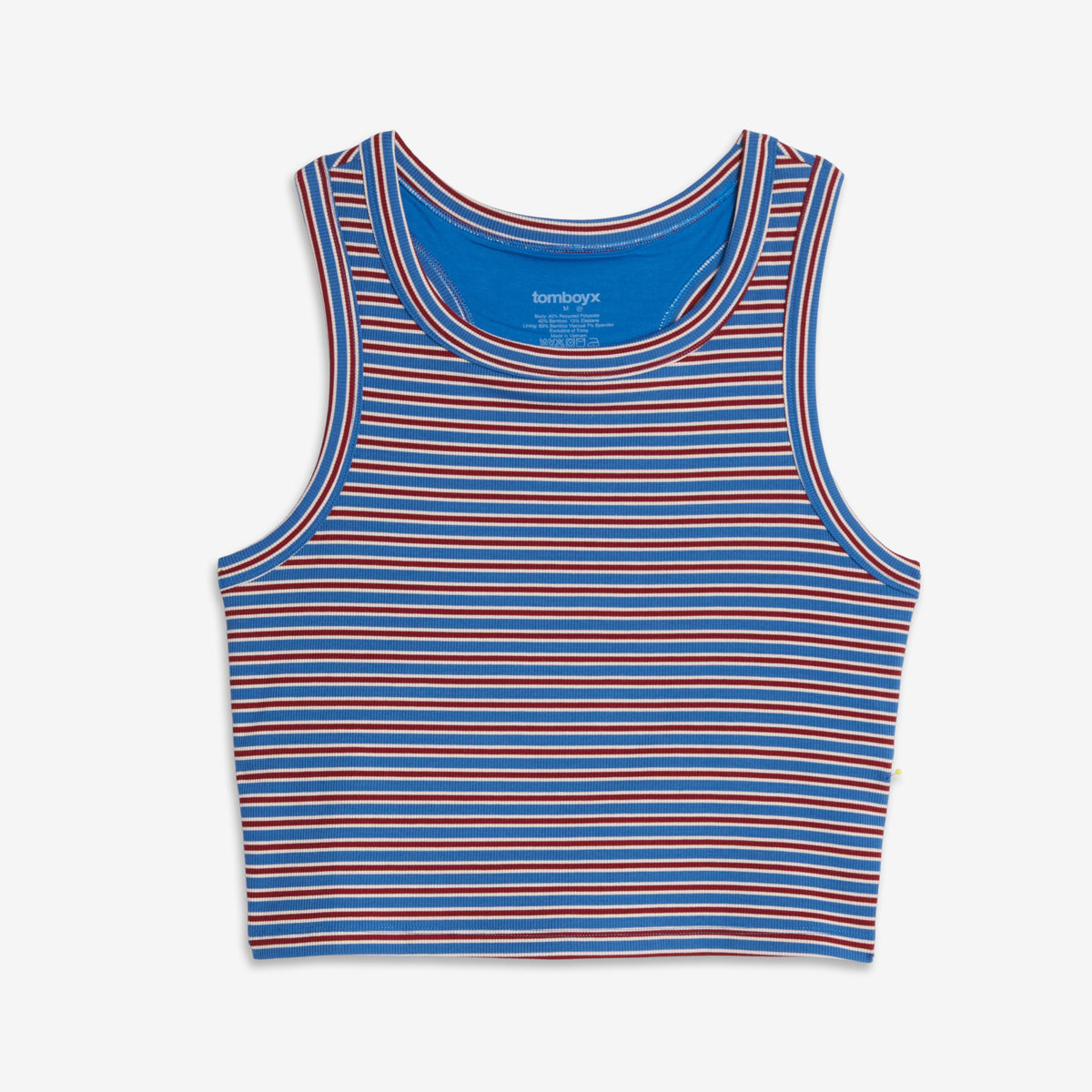 Bamboo Rib Bra Top - Alpine Stripe