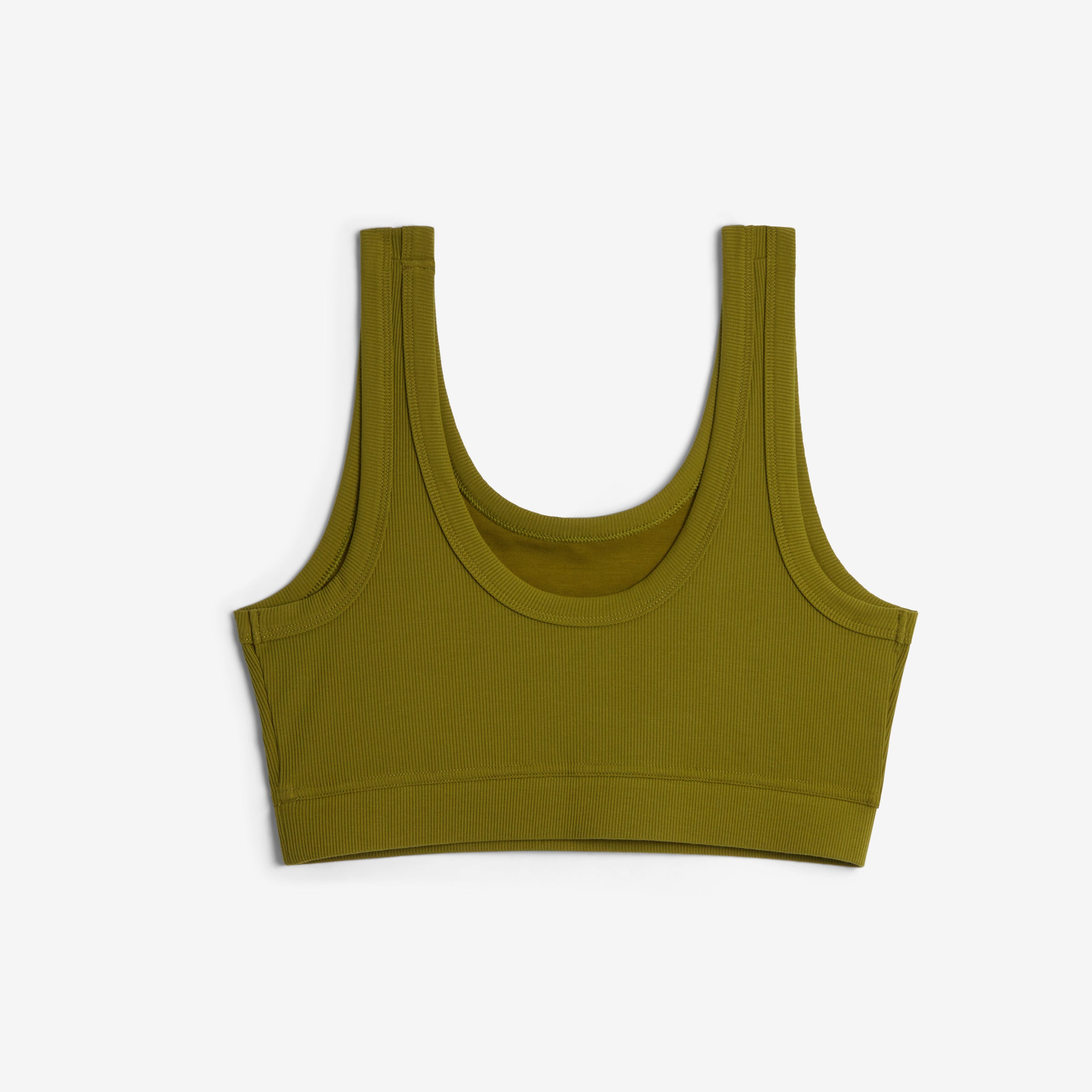 Bamboo Rib Essentials Soft Bra - Avocado