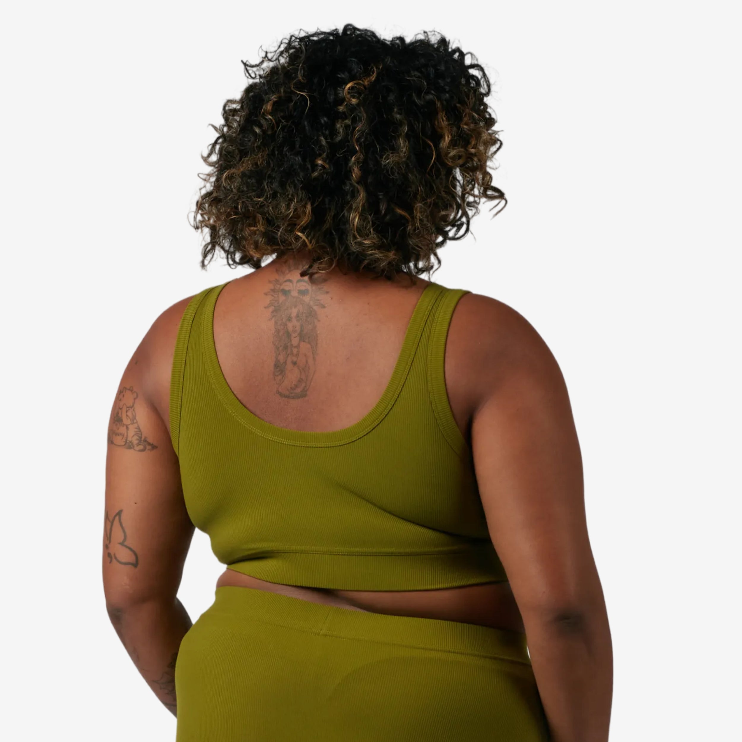 Bamboo Rib Essentials Soft Bra - Avocado