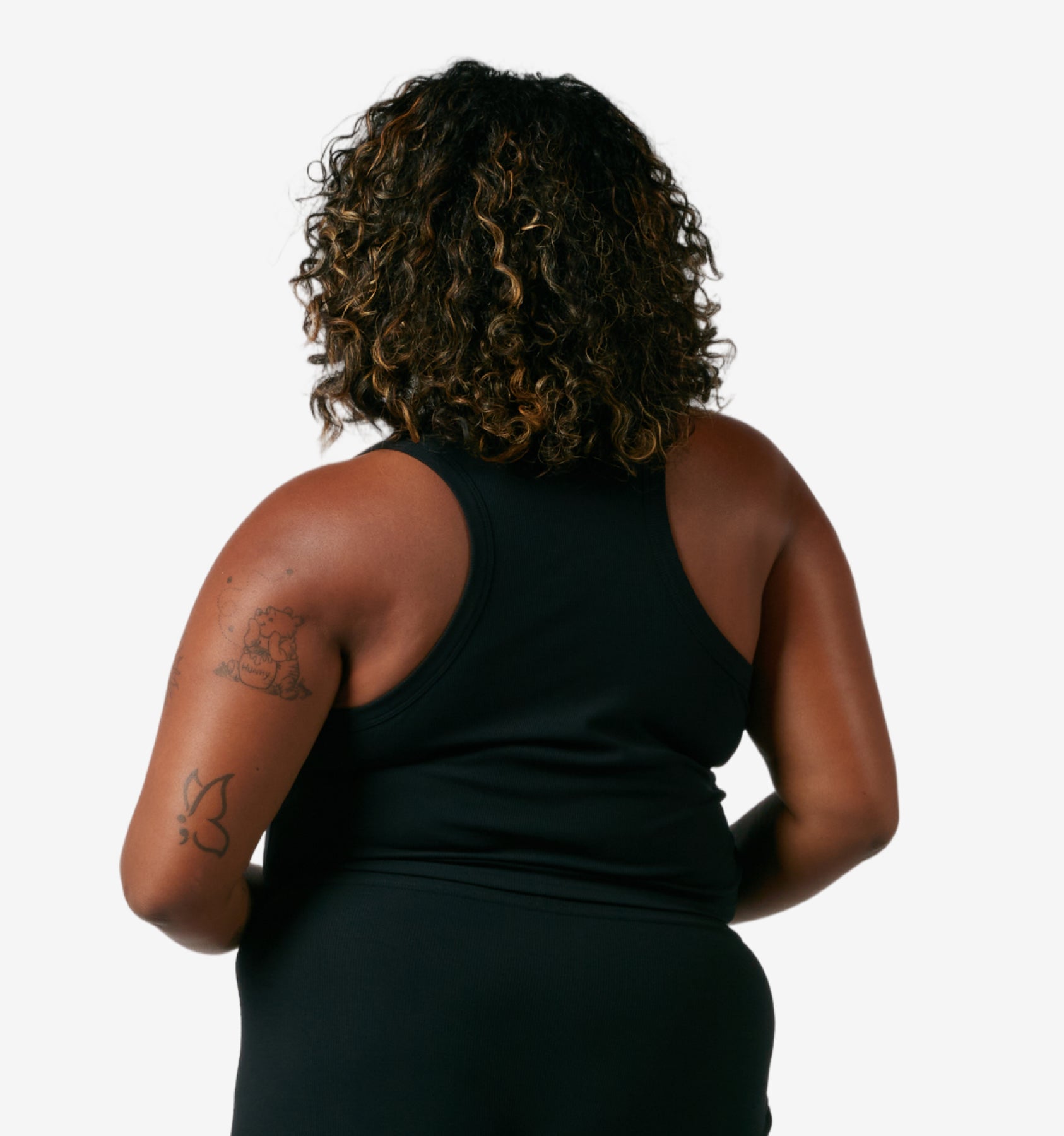 Bamboo Rib Bra Top - Black