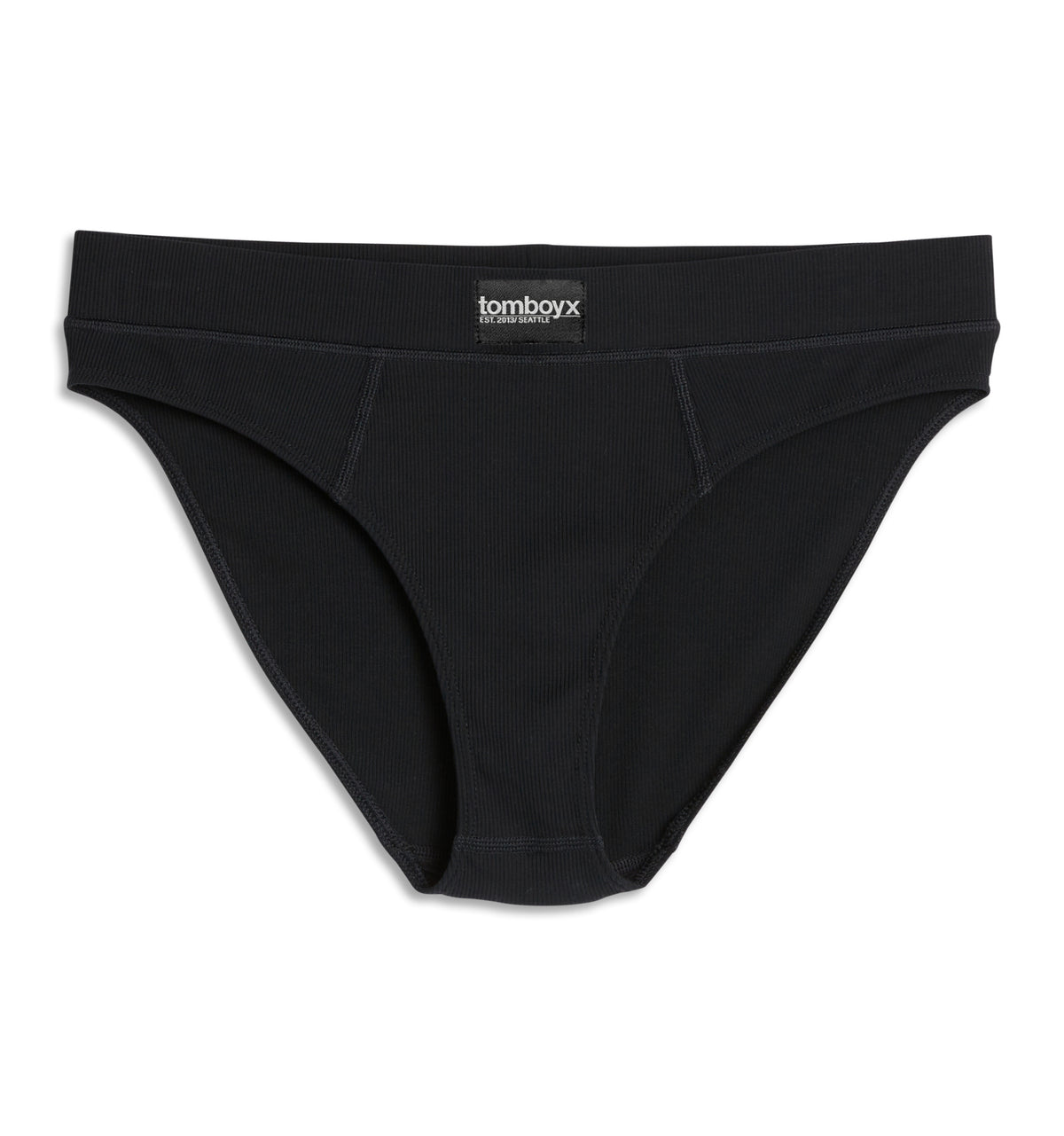 Bamboo Rib Cheeky - Black