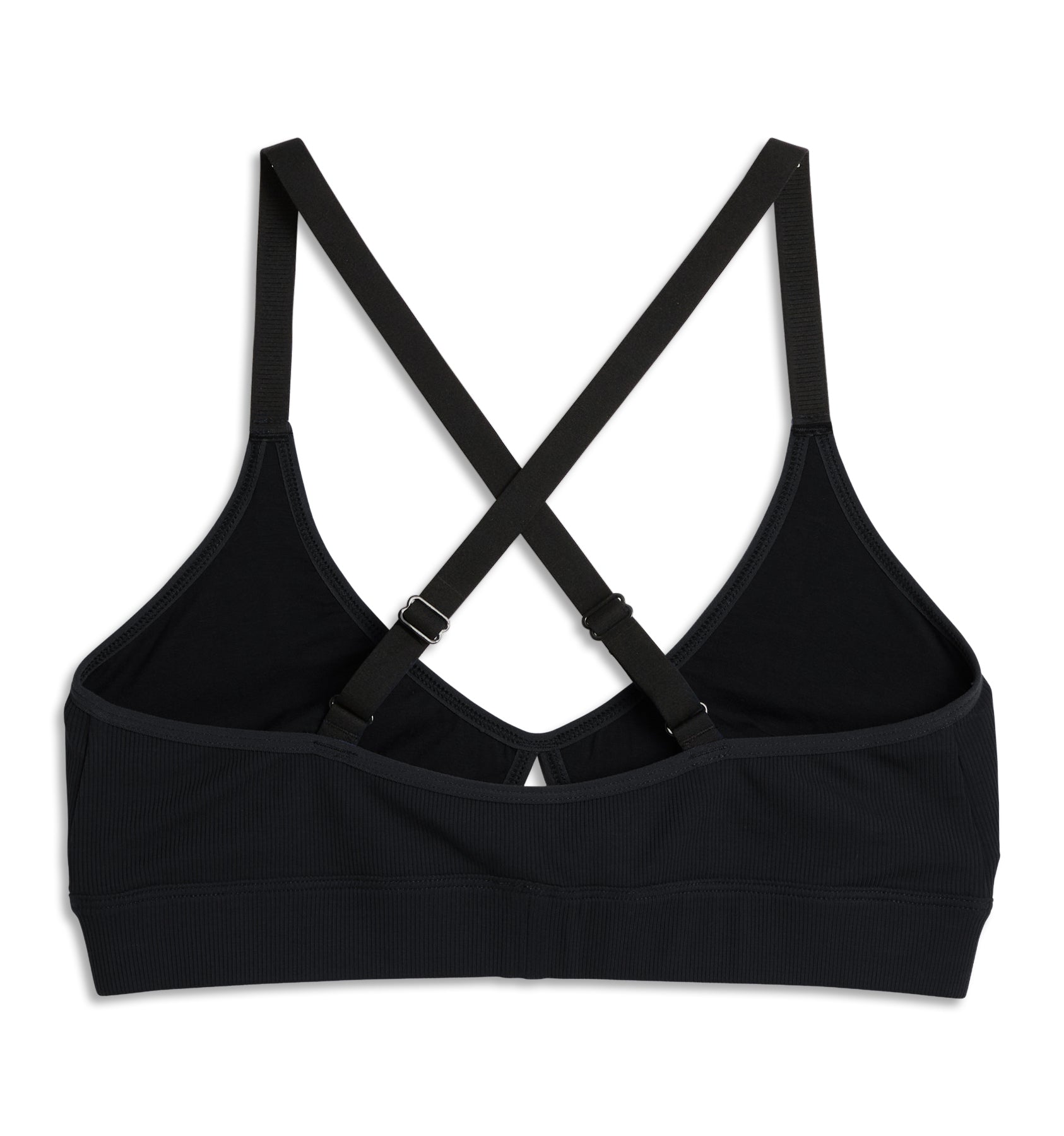 Bamboo Rib Lounge Bralette - Black
