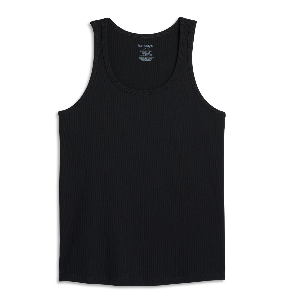 Bamboo Rib Tank - Black