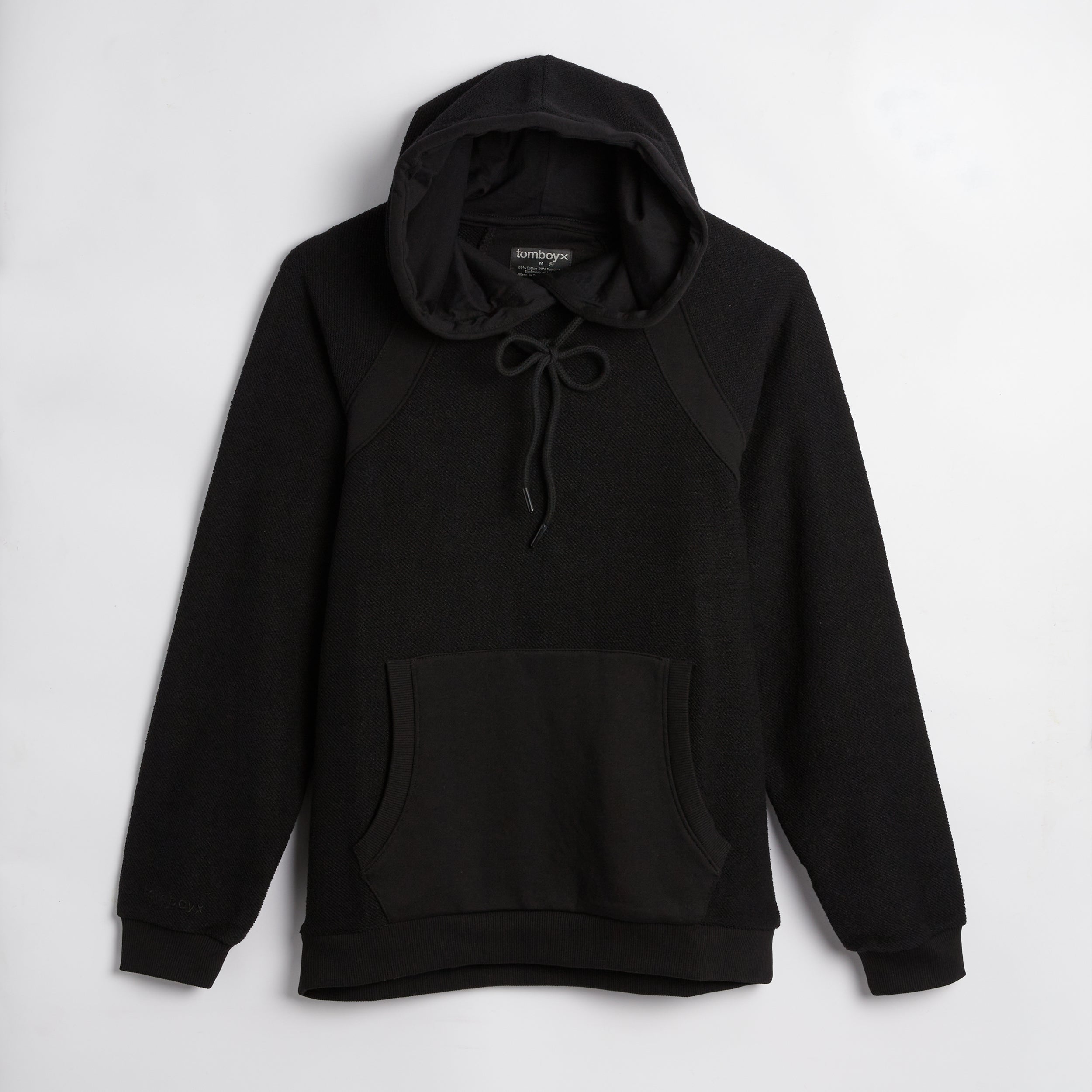 Inside Out French Terry Hoodie - Black
