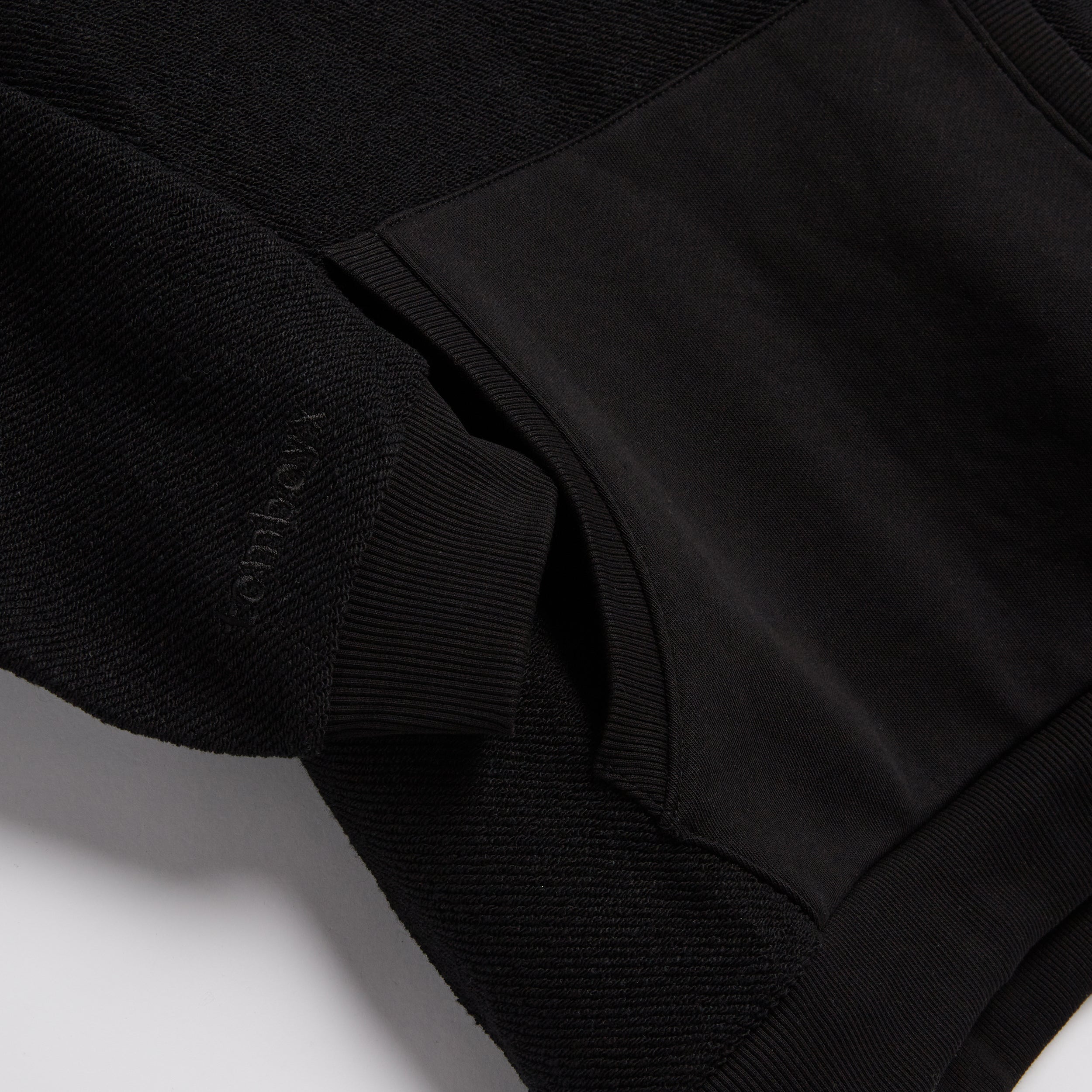 Inside Out French Terry Hoodie - Black