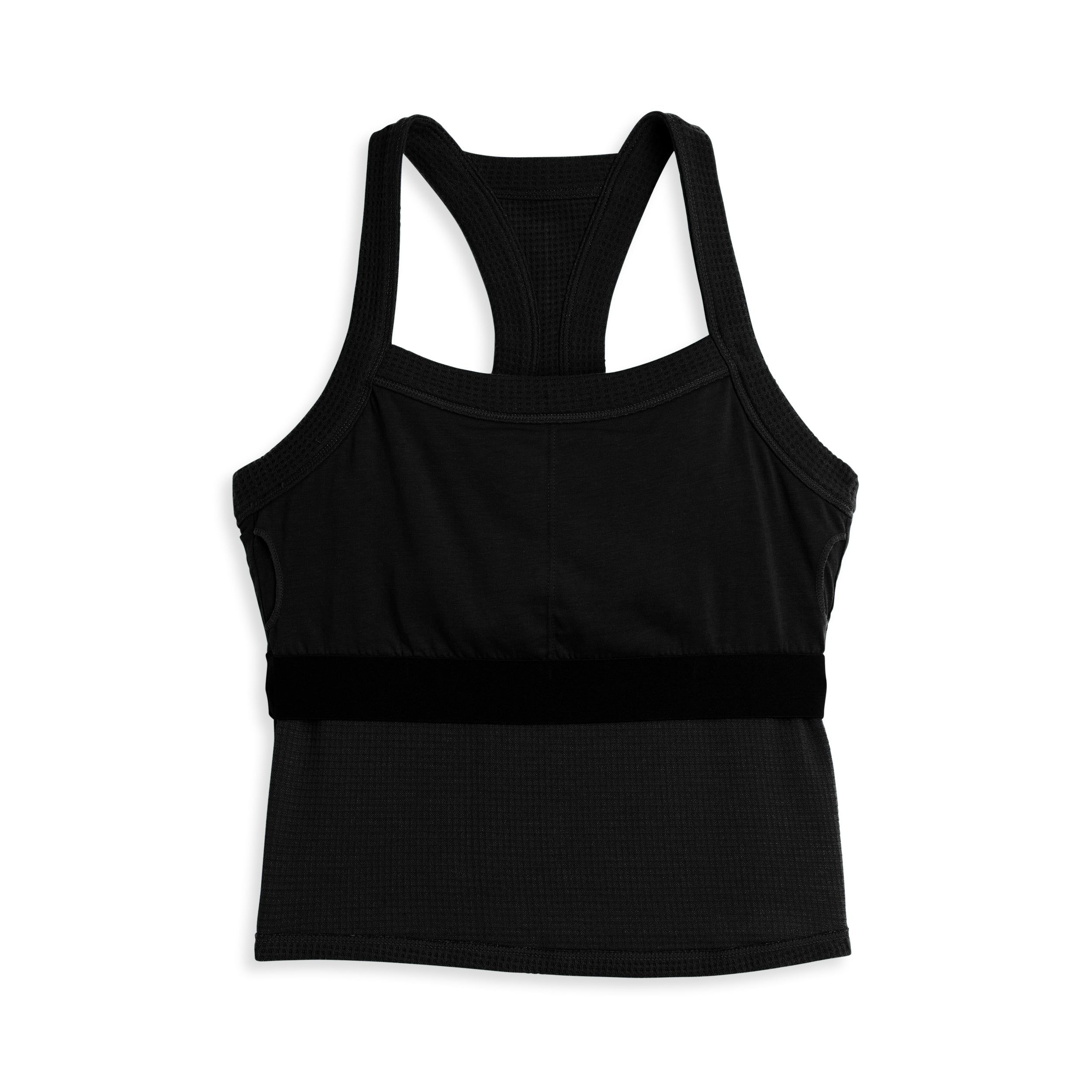 Modal Cloud Waffle Bra Top - Black Beauty