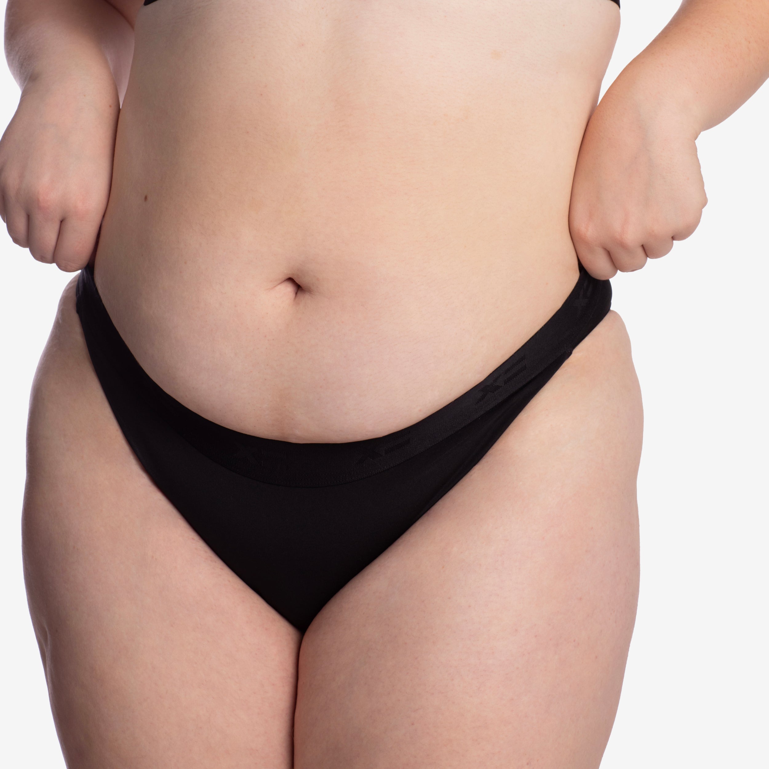 SmoothTuck Tucking Hi Leg Bikini - Black