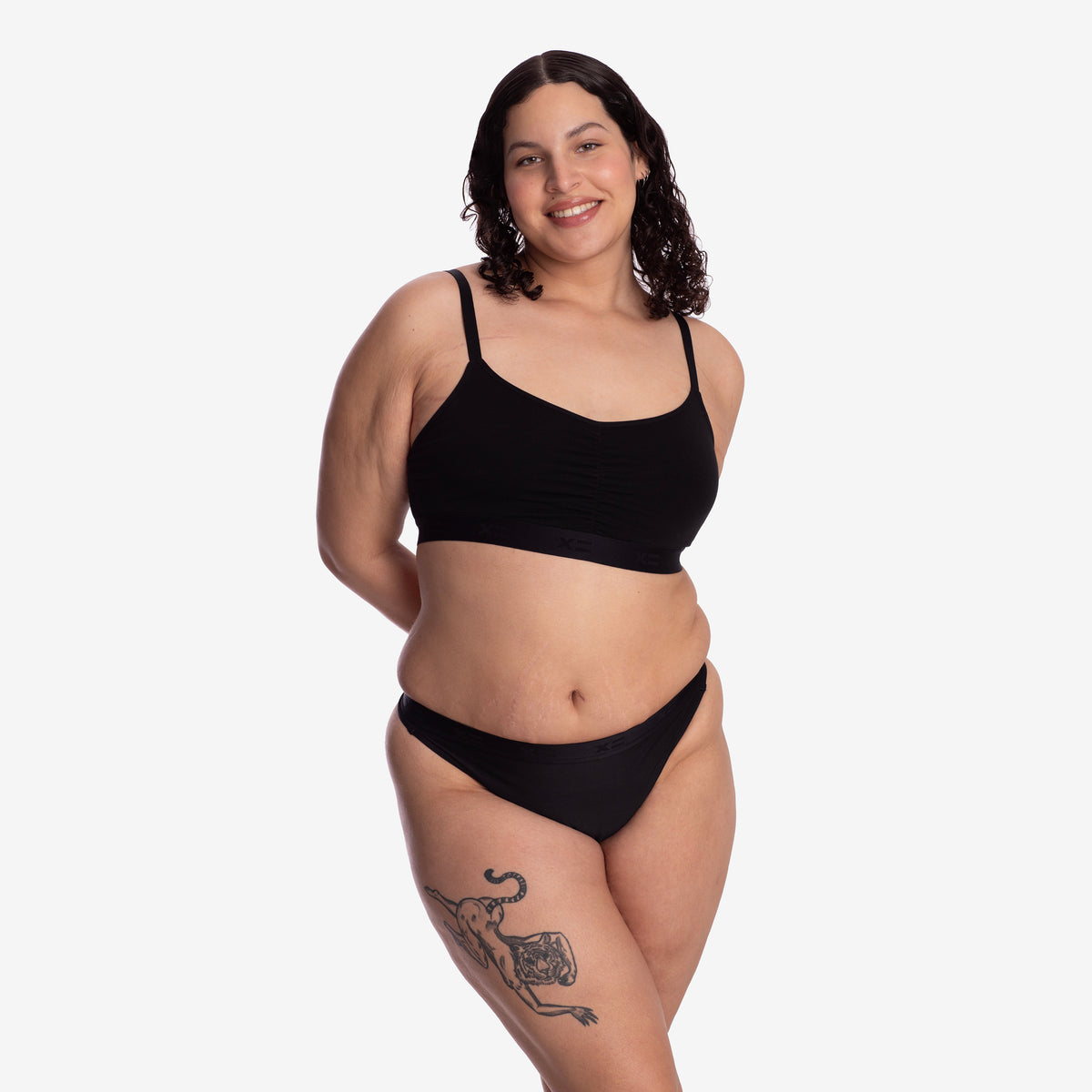 Model: Mila is 6'1" and wears an XL