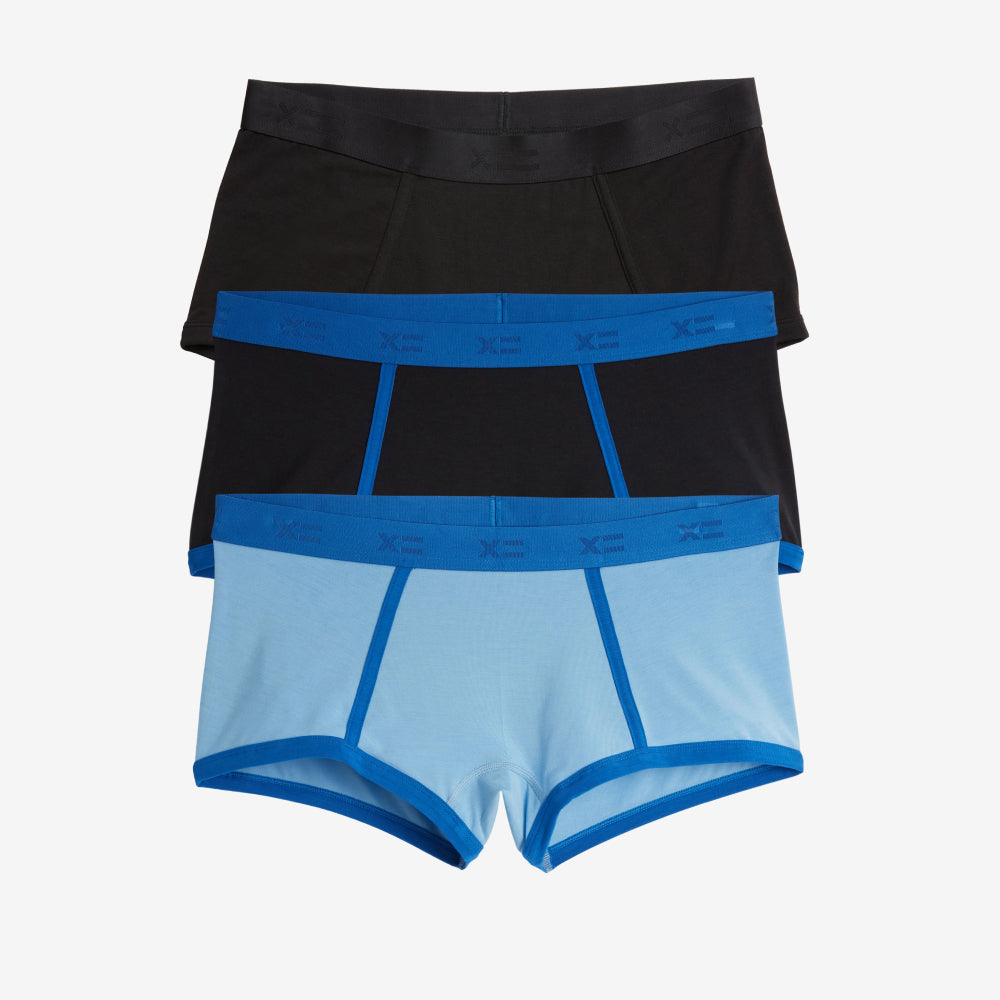 Boy Shorts 3-Pack - Modal The Blues