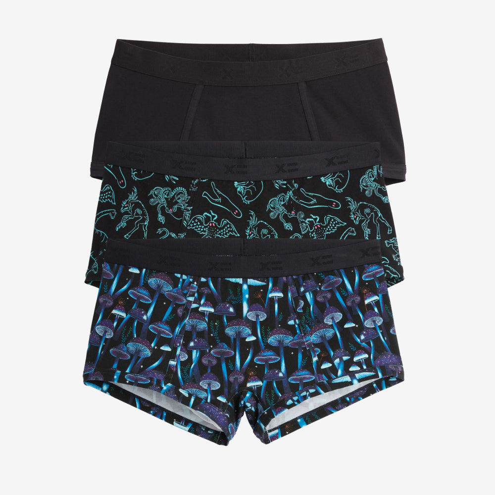 Boy Shorts 3-Pack - Moonlit Mushroom