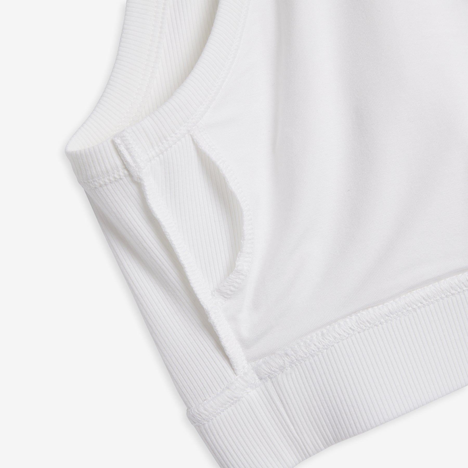 Bamboo Rib Essentials Soft Bra - Bright White