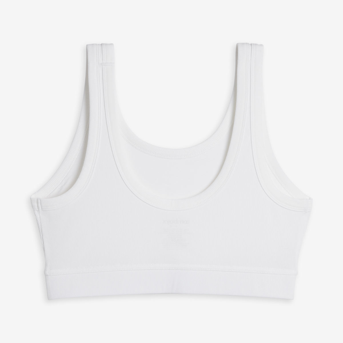 Bamboo Rib Essentials Soft Bra - White