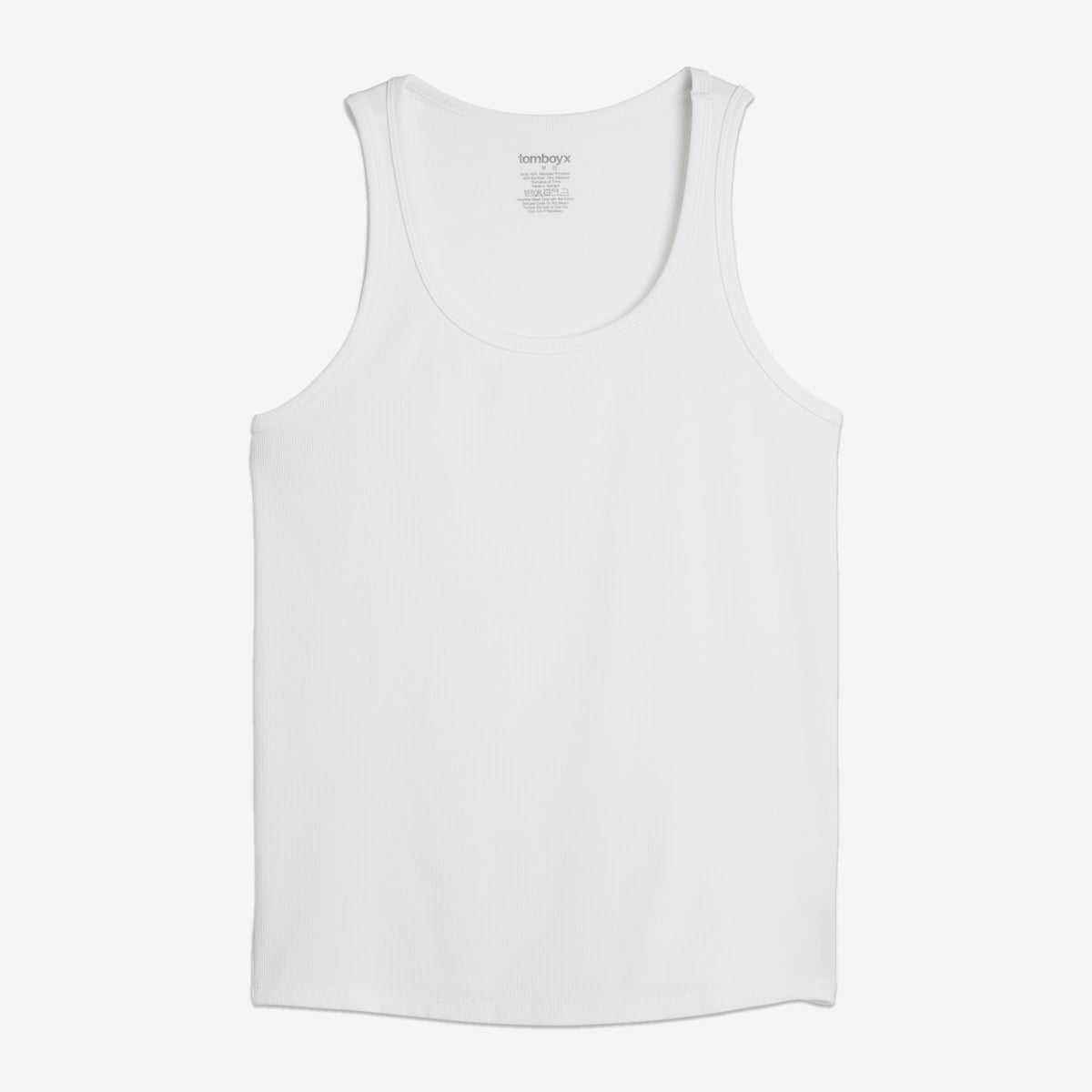 Bamboo Rib Tank - White