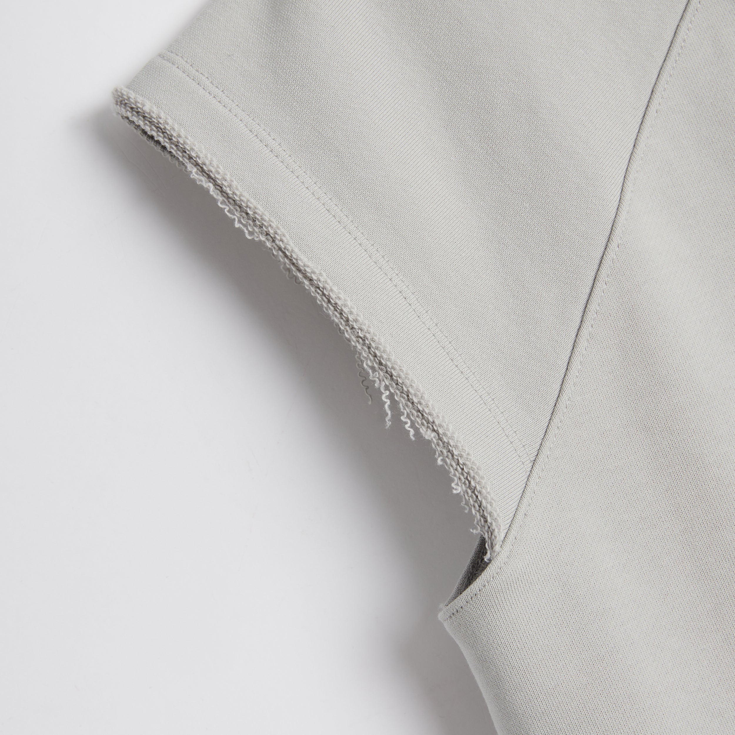 French Terry Cut Off Crew - Concrete Gray