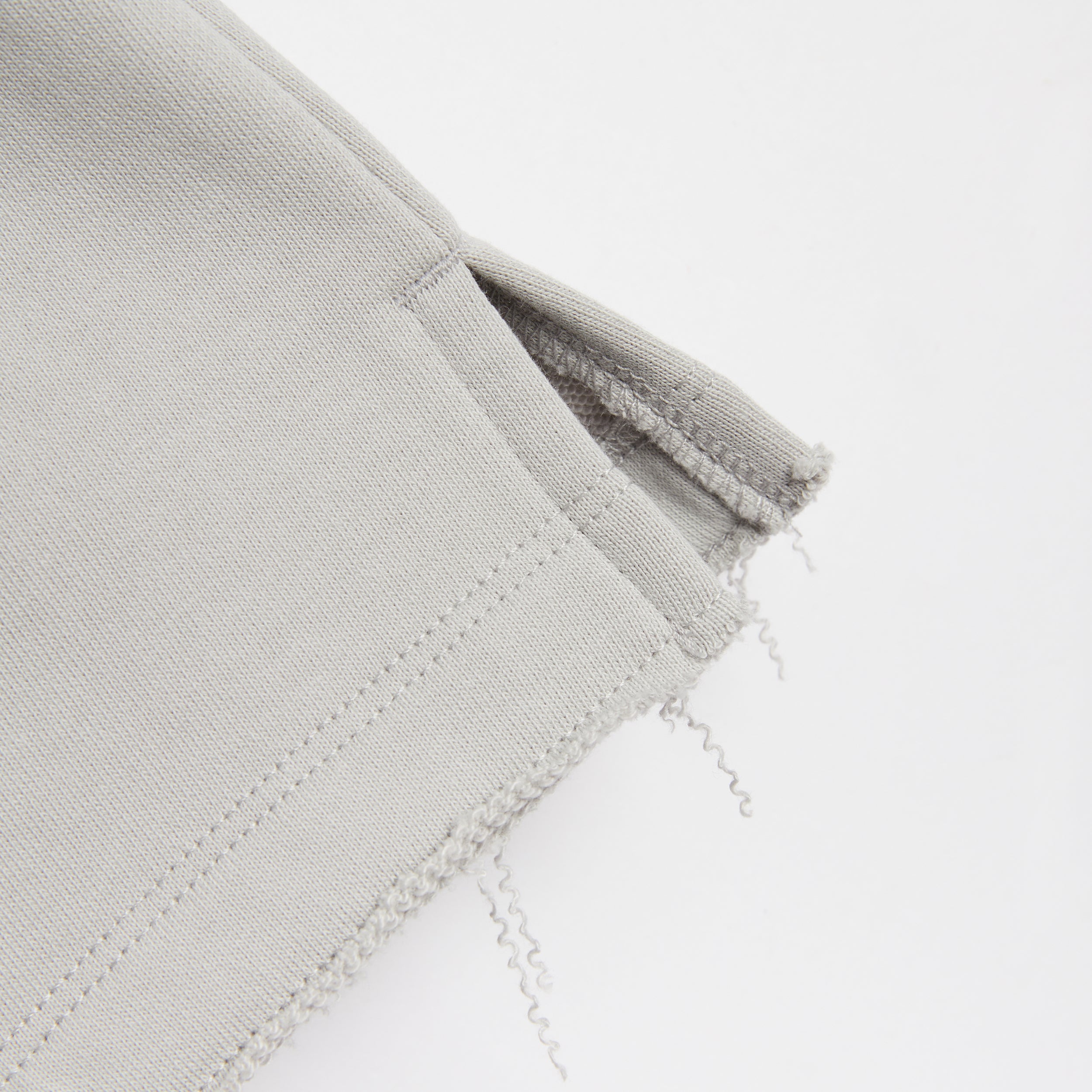 French Terry Cut Off Crew - Concrete Gray