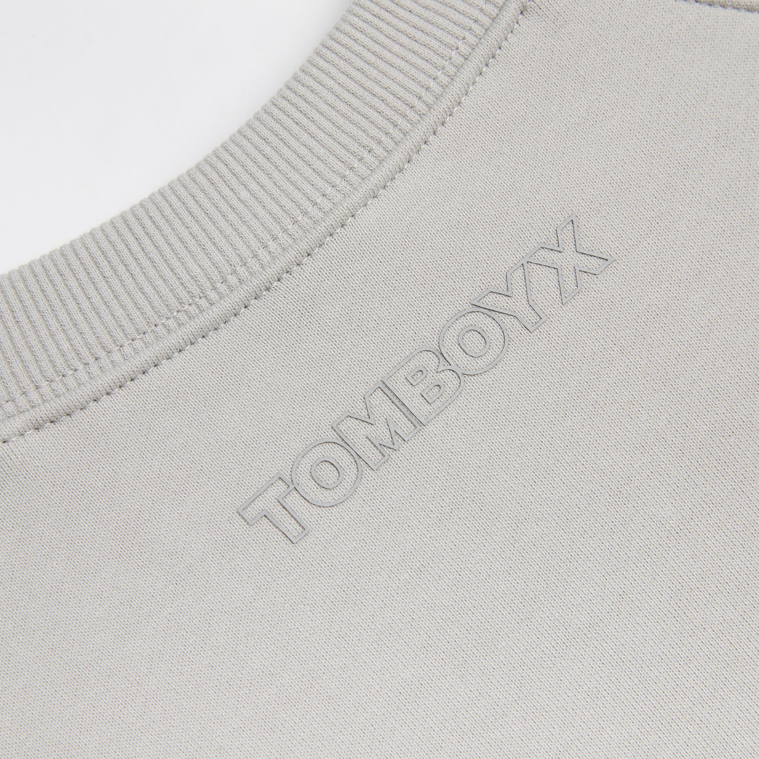 French Terry Cut Off Crew - Concrete Gray