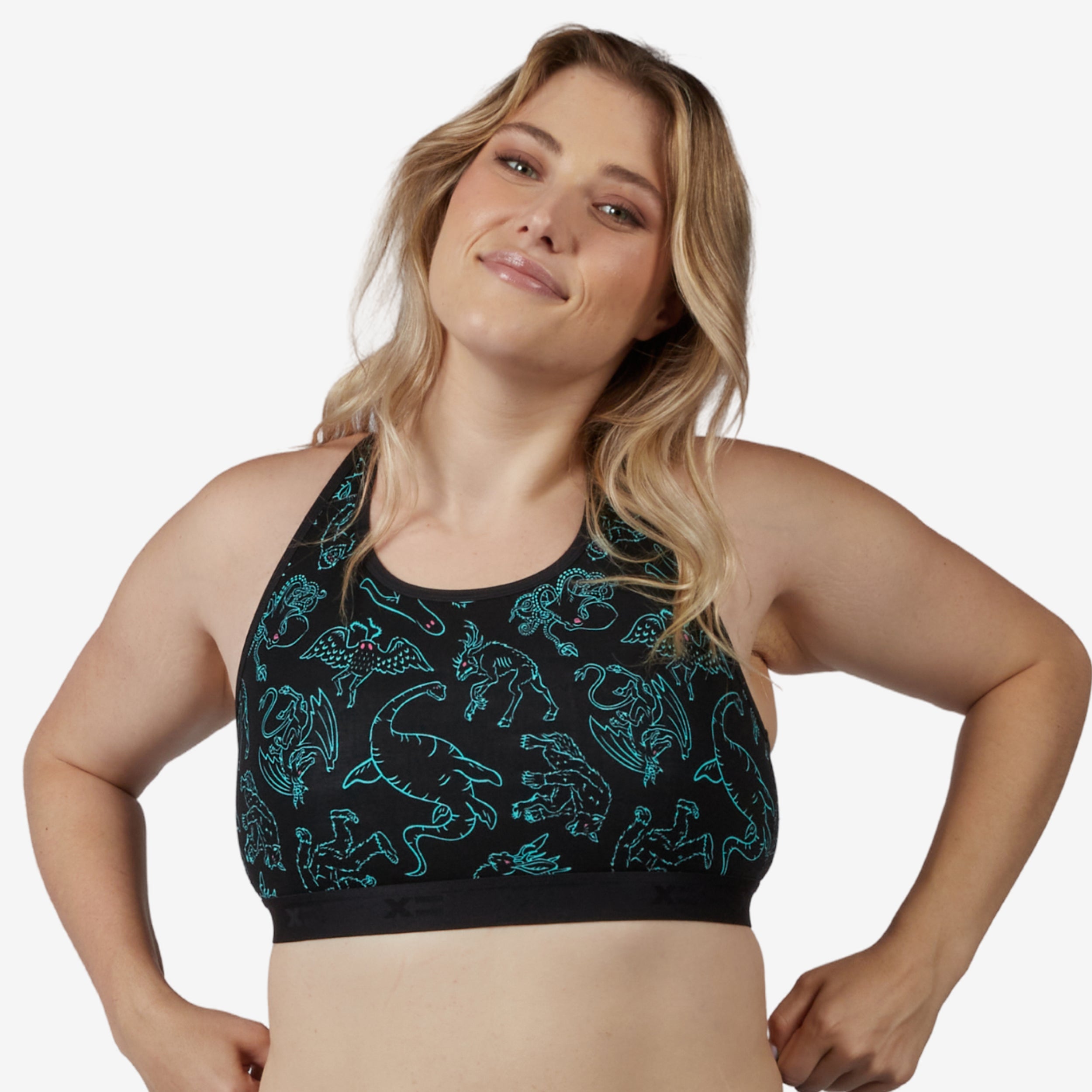 Model: Natalie is 5'11" and wears a Medium