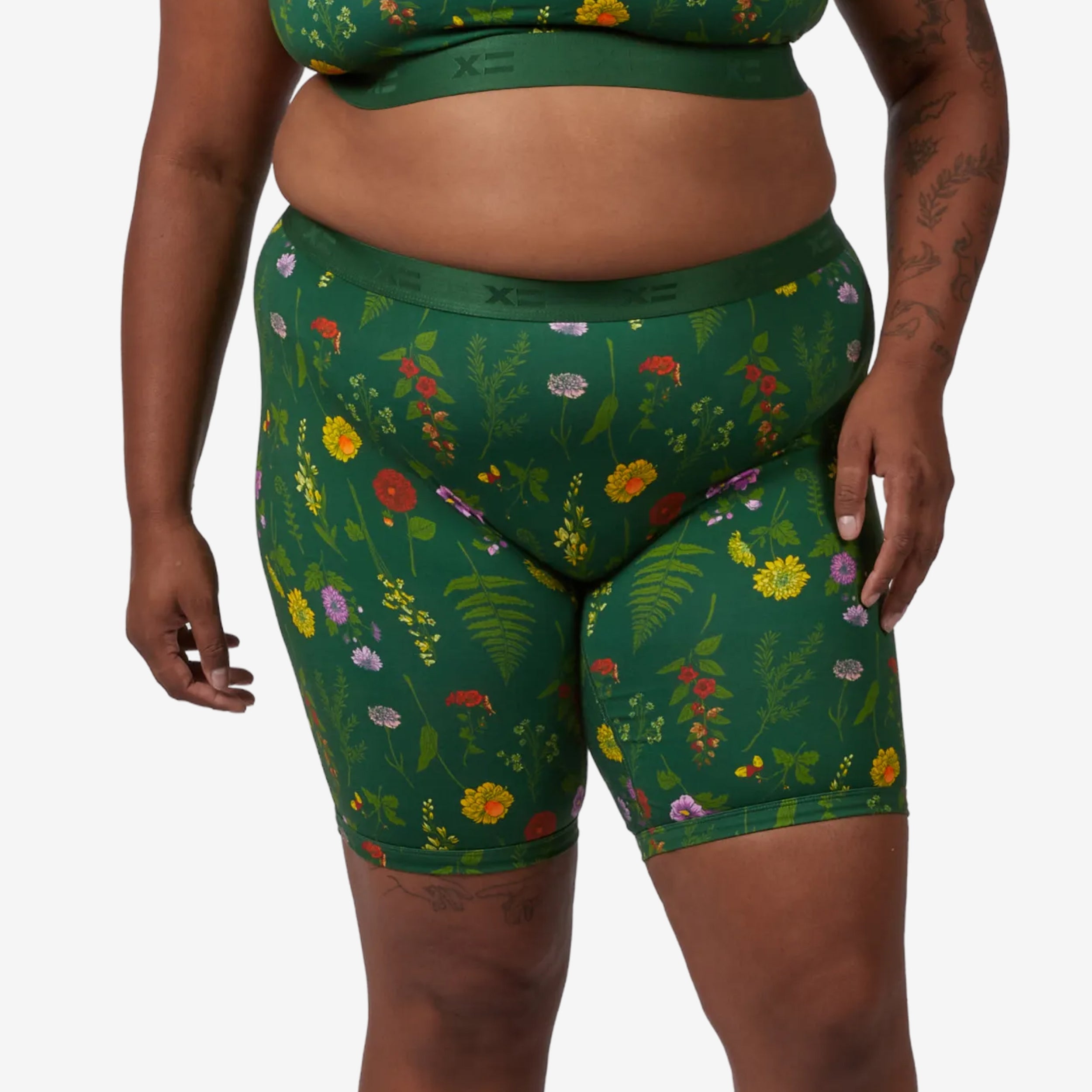 9" Boxer Briefs - Fern and Floral