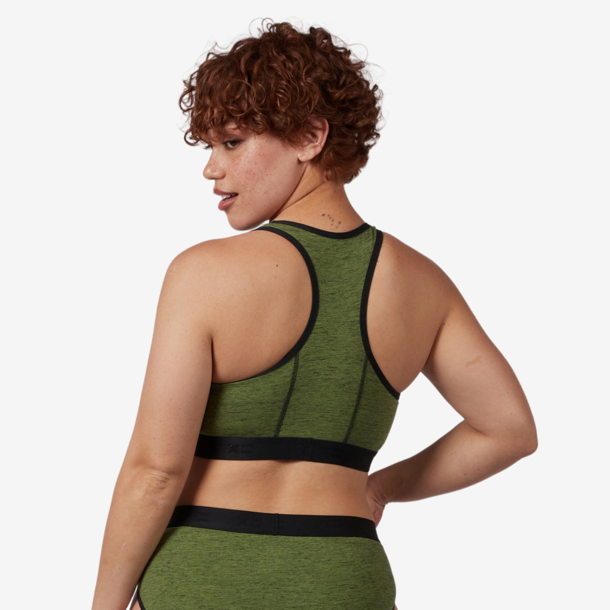 Racerback Soft Bra - Forest Heather