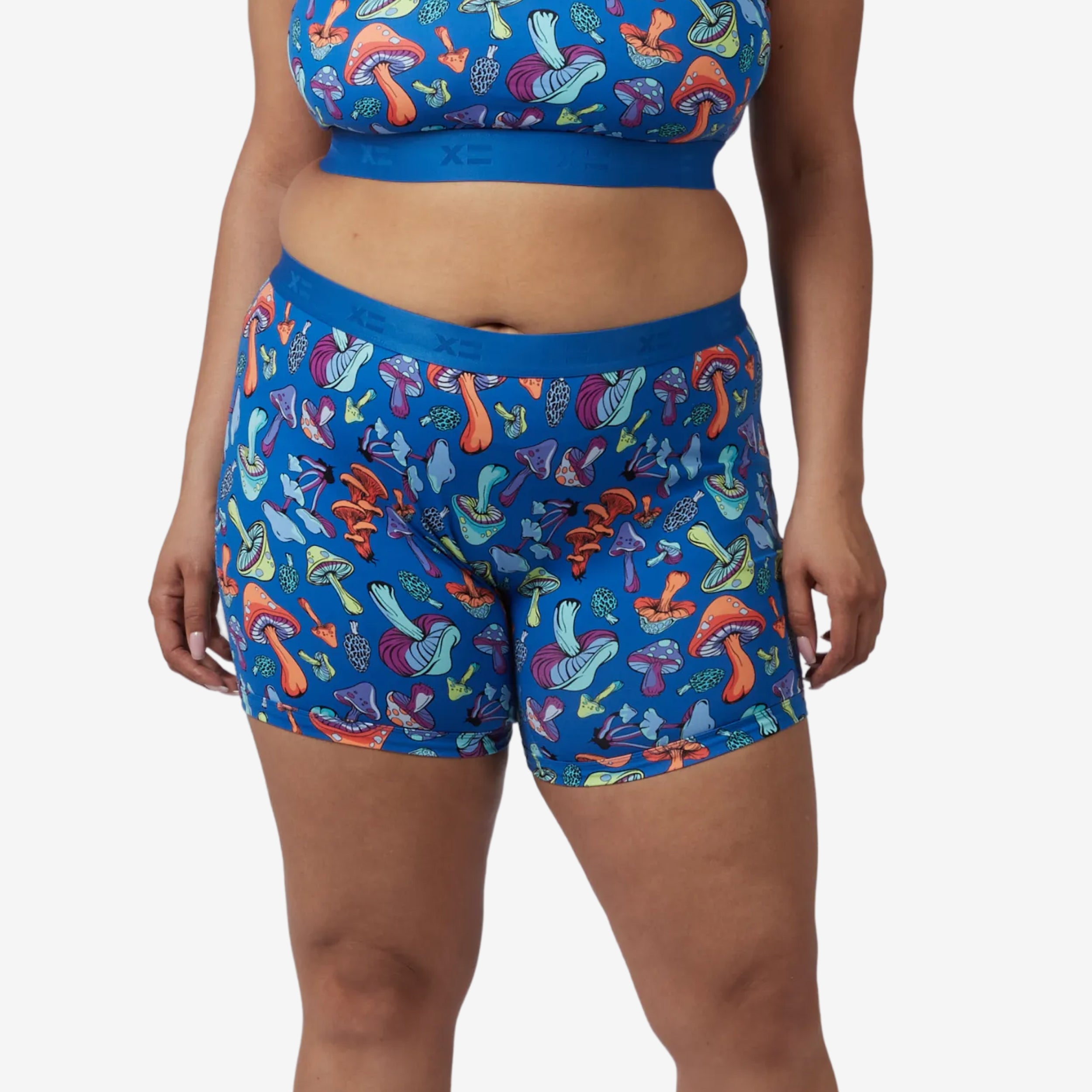 6" No Fly Boxer Briefs - Funky Fungi