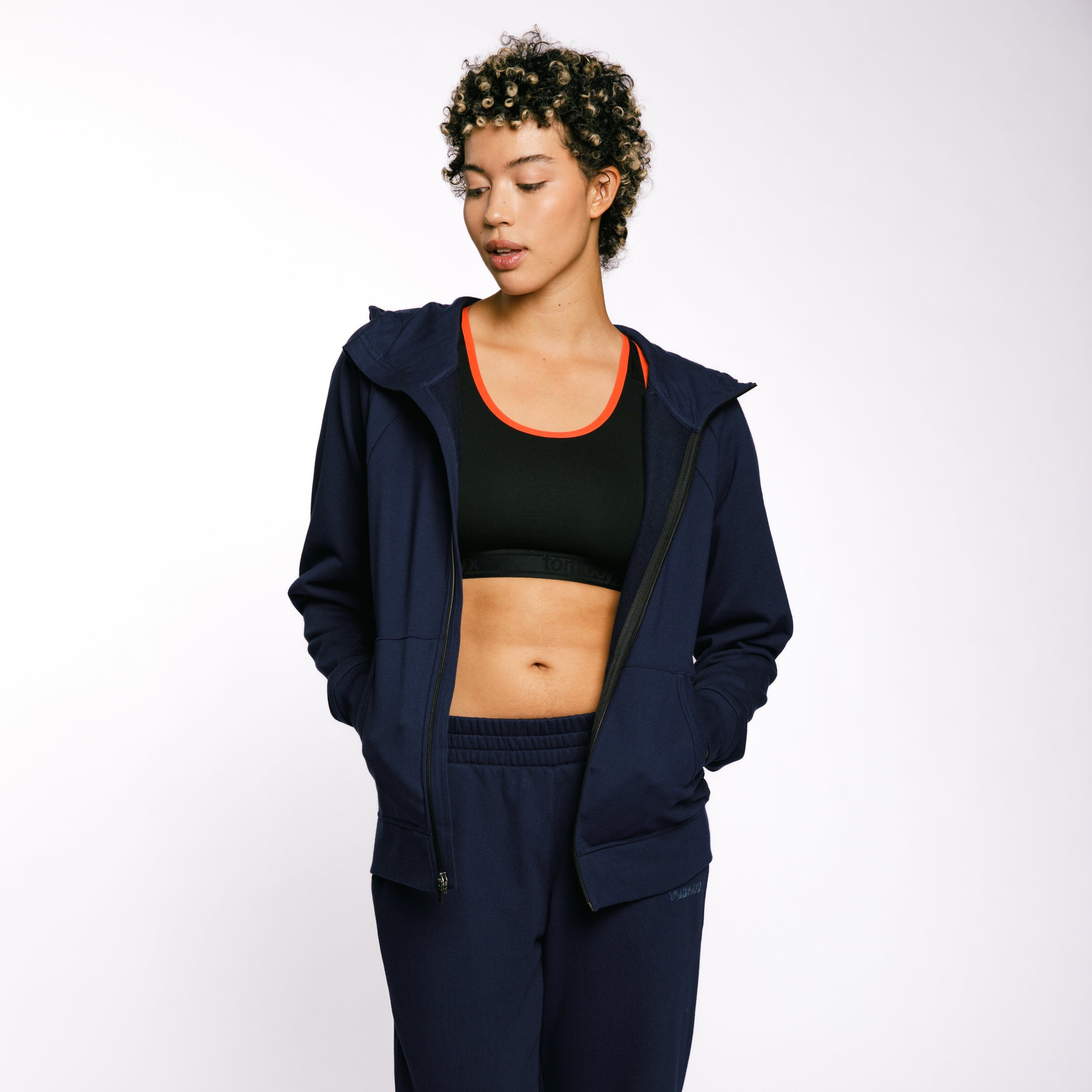 French Terry Full Zip Hoodie - Future Dusk