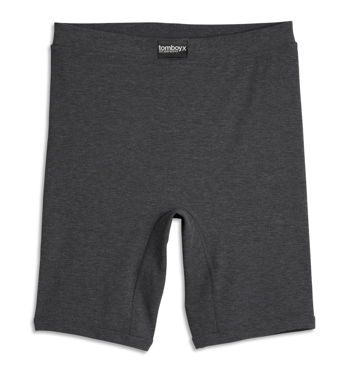 Bamboo Rib 9" Boxer Briefs - Heather Gray