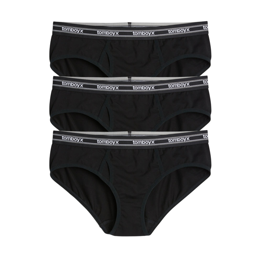 Iconic Briefs 3-Pack - Black Retro Logo